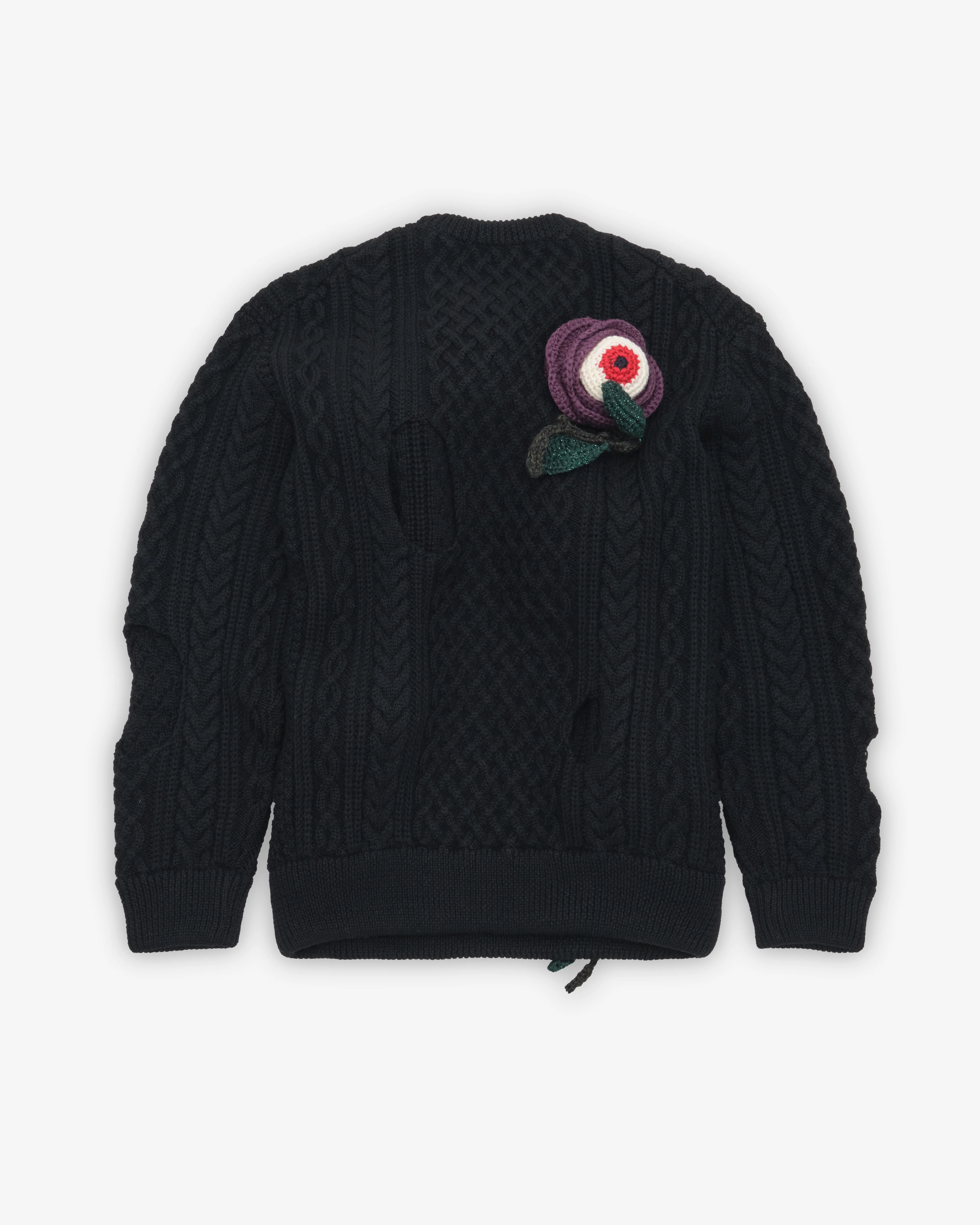 Kidill - Men's Eyeball Rose Pullover Knit - (Black)