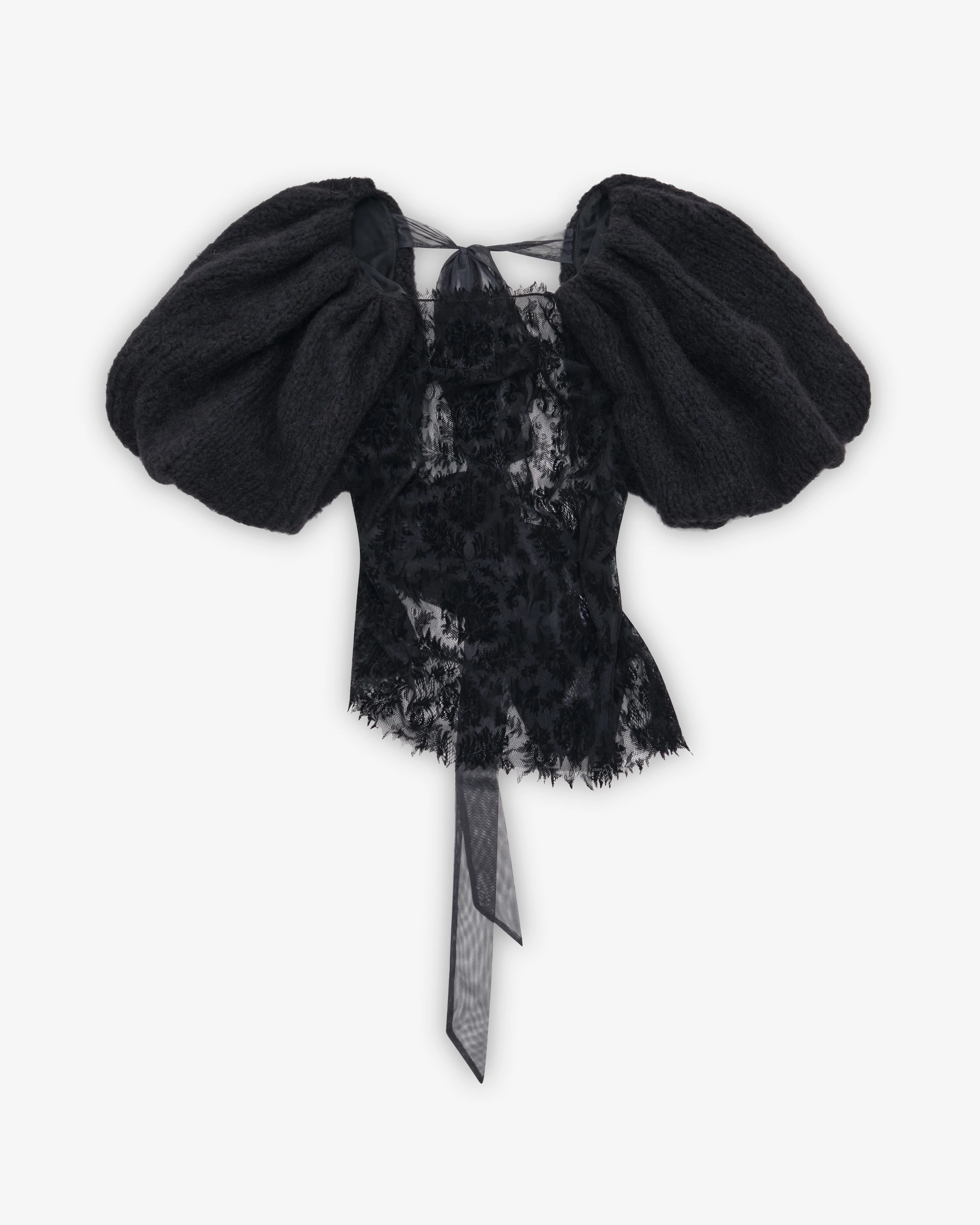Pauline Dujancourt - Women's Laia Hand Knit Top - (Black)