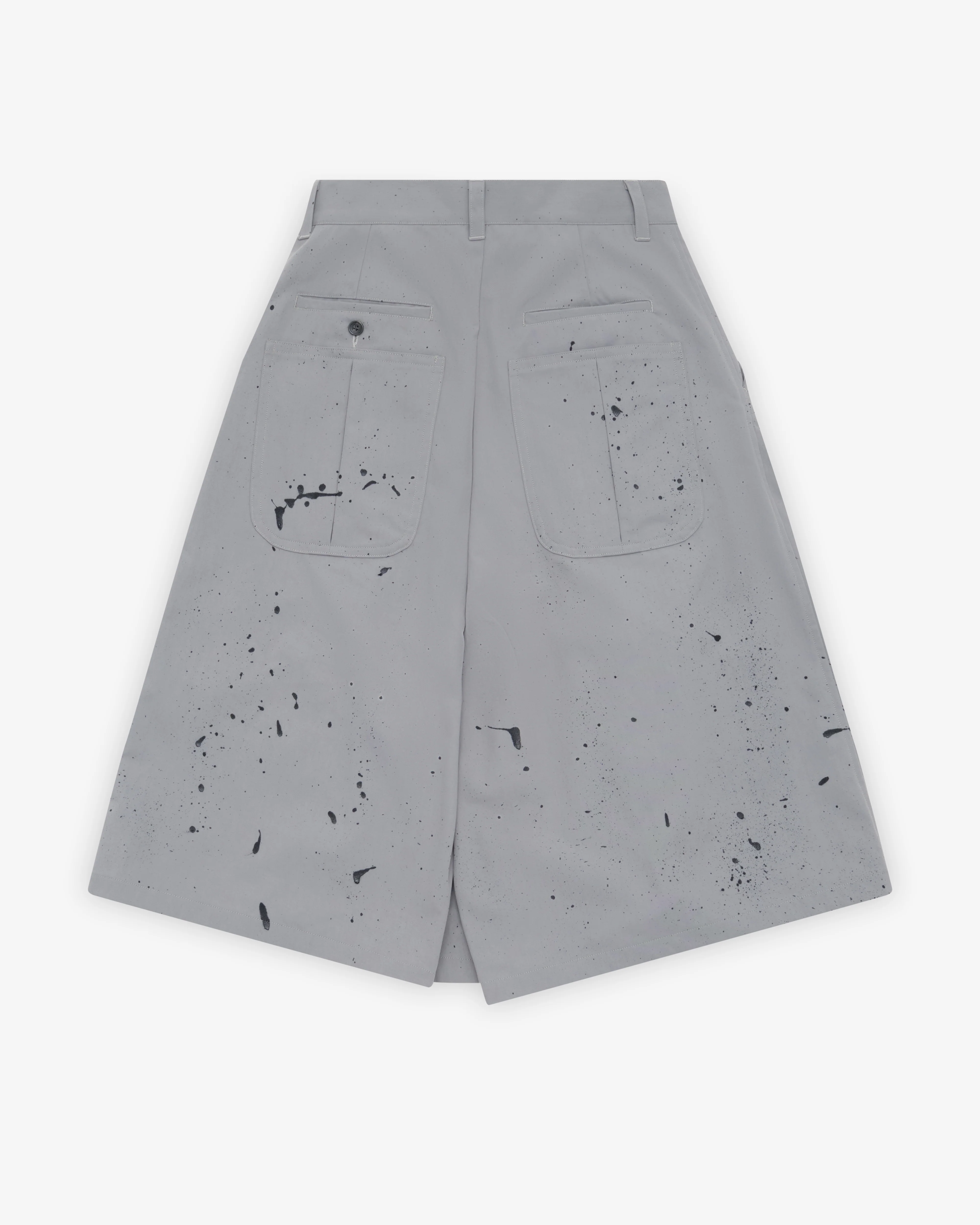Kidill - Men's Herringbone Pleats Pants - (Grey)
