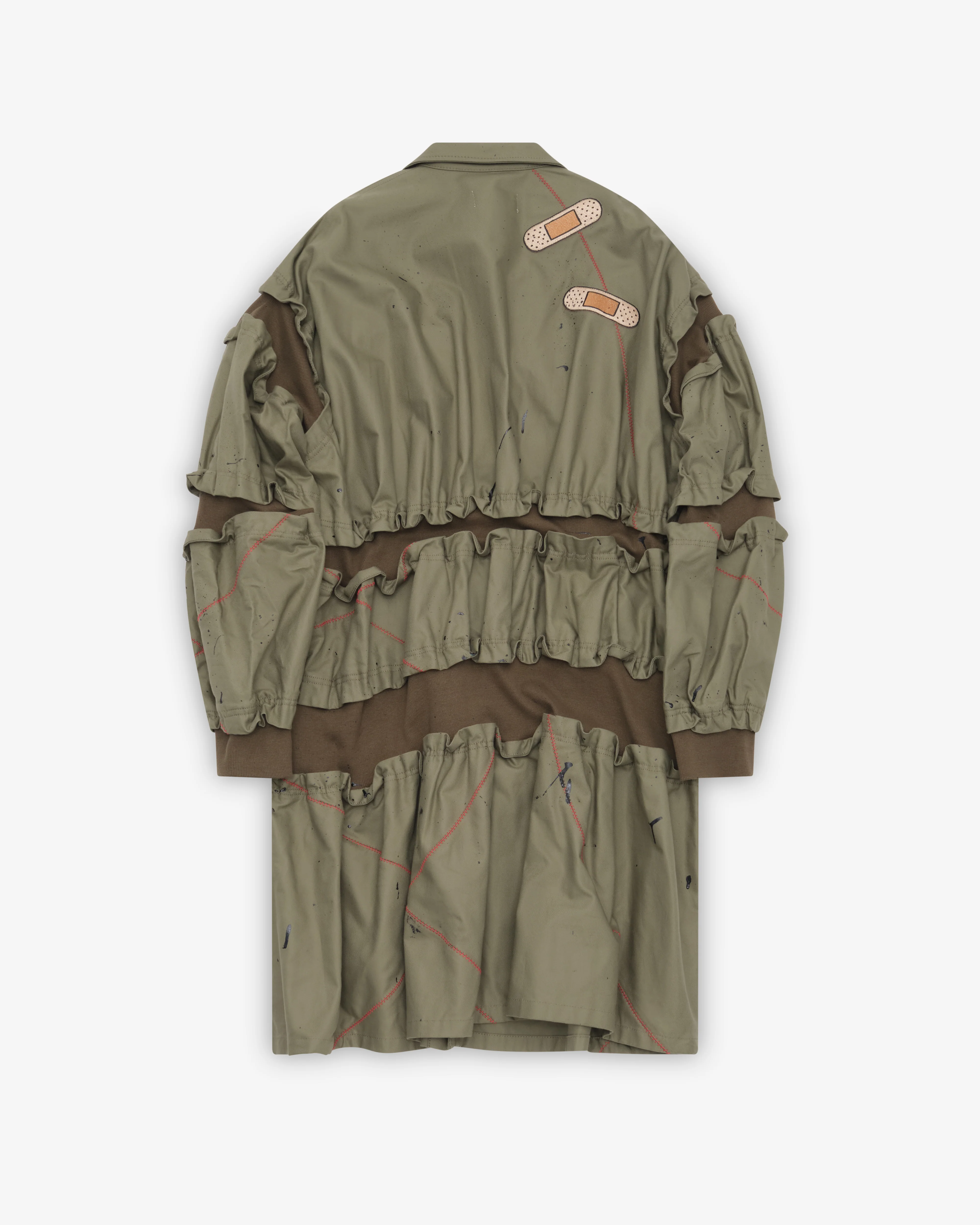Kidill - Men's Slash Scar Fatigue Jacket - (Khaki Green)