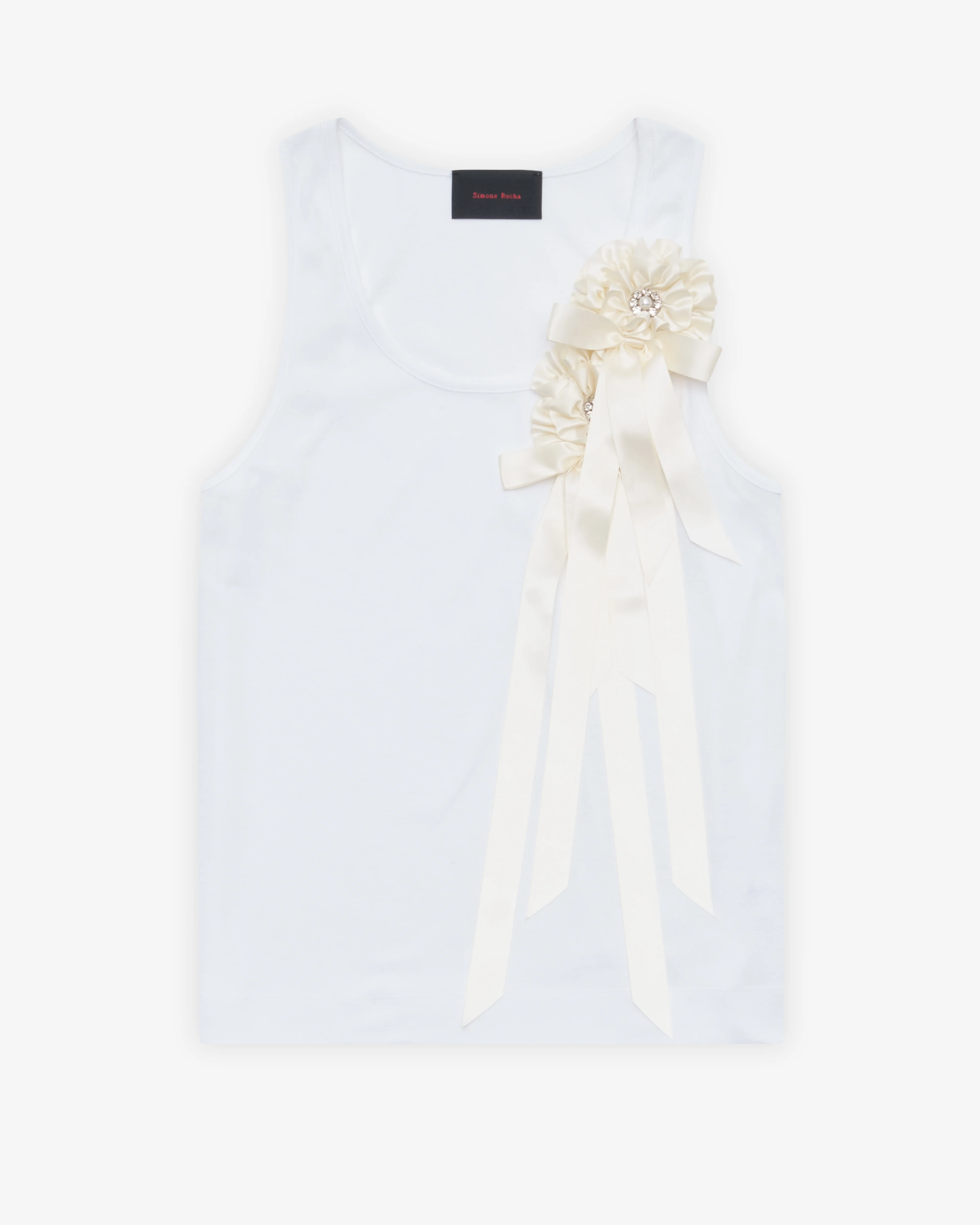 Simone Rocha - Men's Ribbon Rosette Boy Tank - (White)