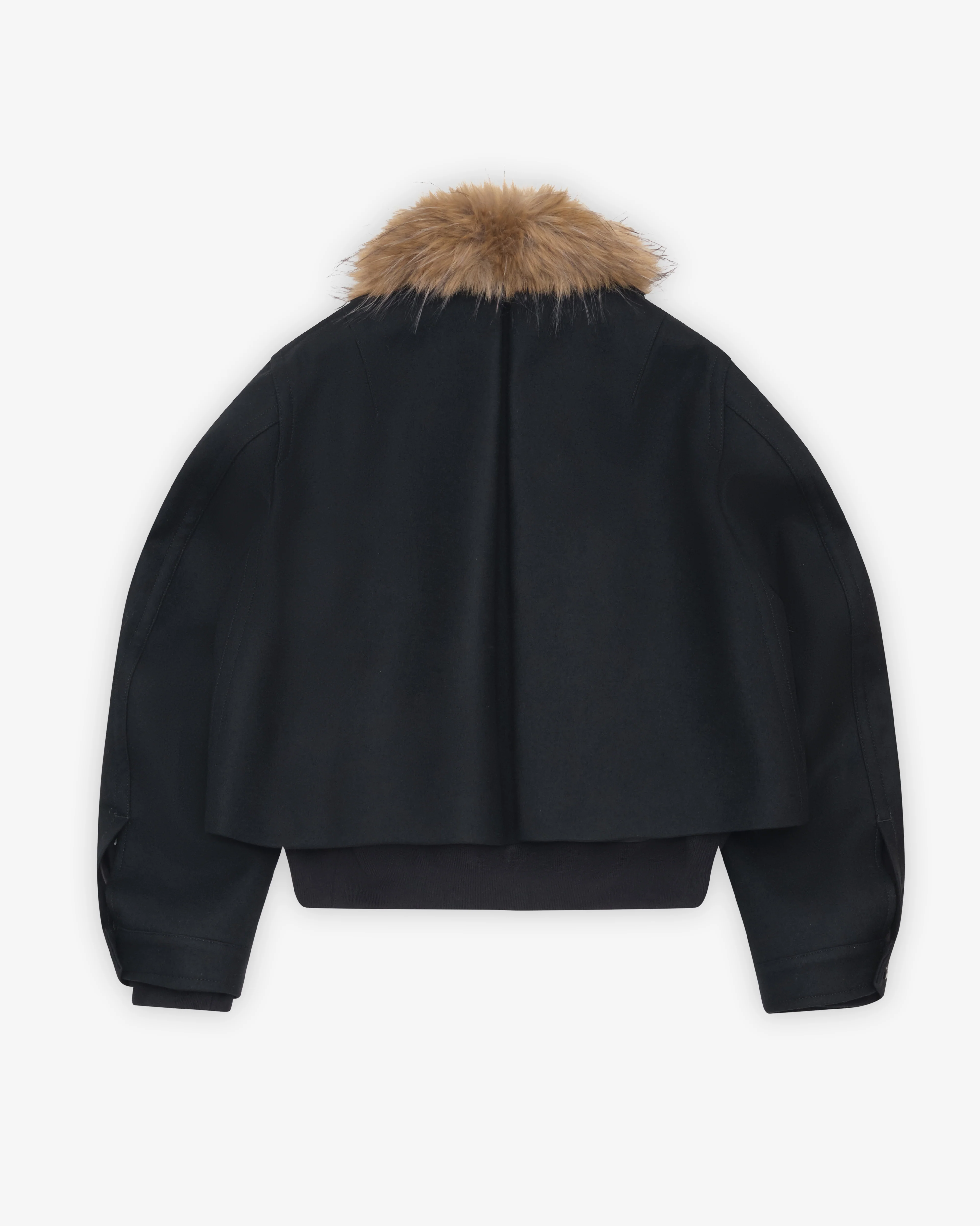 Sacai - Women's Wool Melton Blouson - (Black)