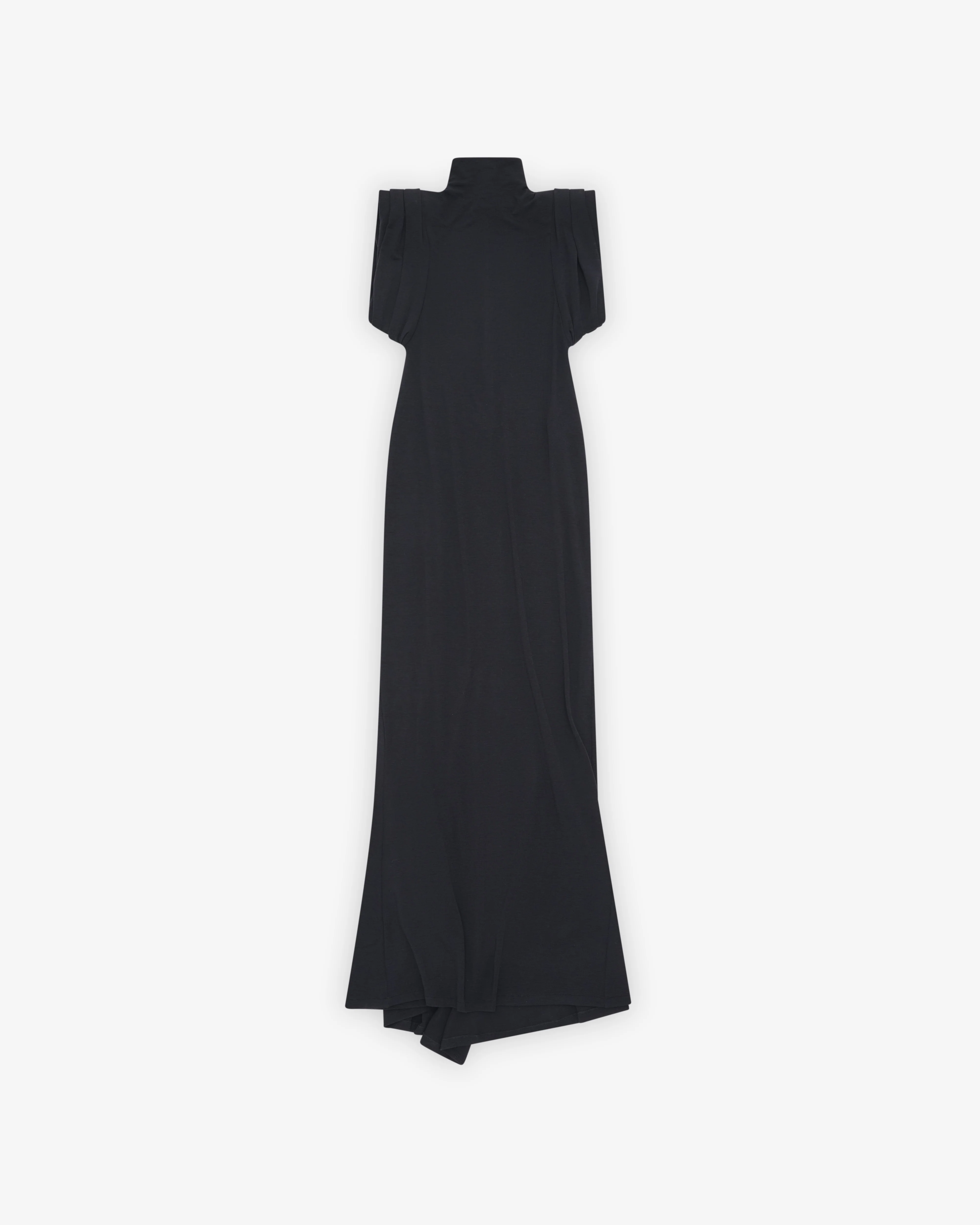 Mugler - Women's Sleeveless Draped Gown - (Black)
