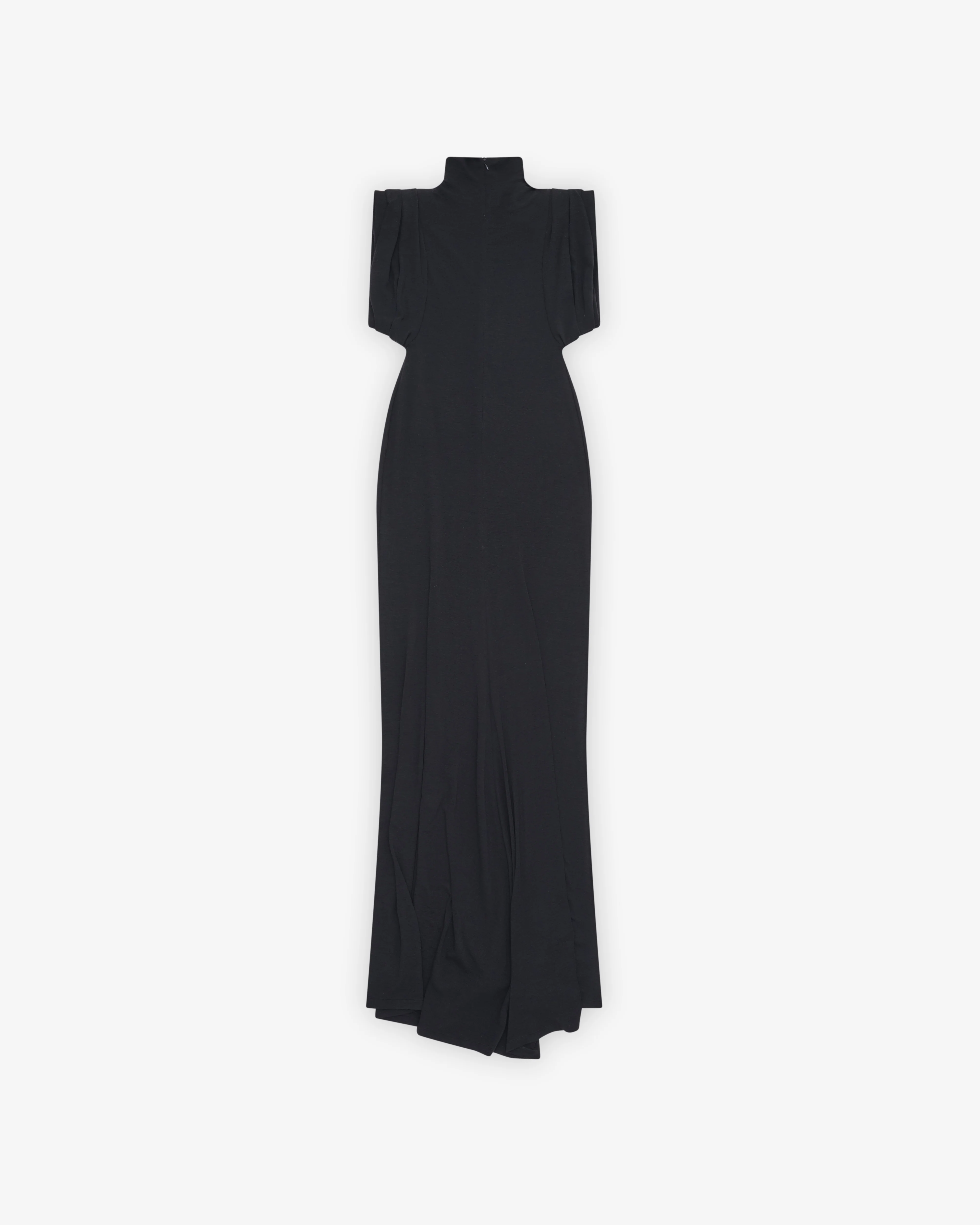 Mugler - Women's Sleeveless Draped Gown - (Black)
