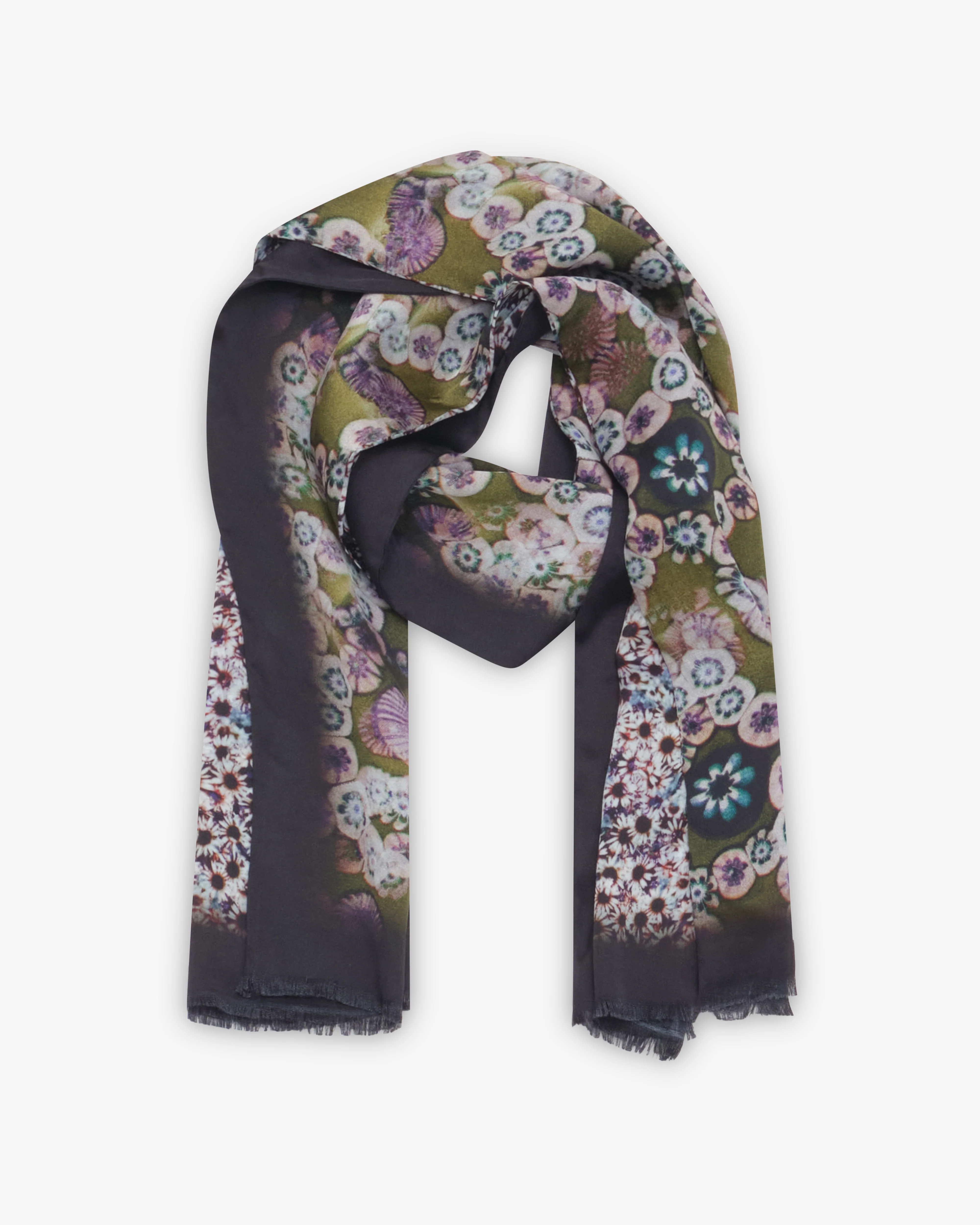 Dries Van Noten - Men's Fancy Scarf - (Olive)