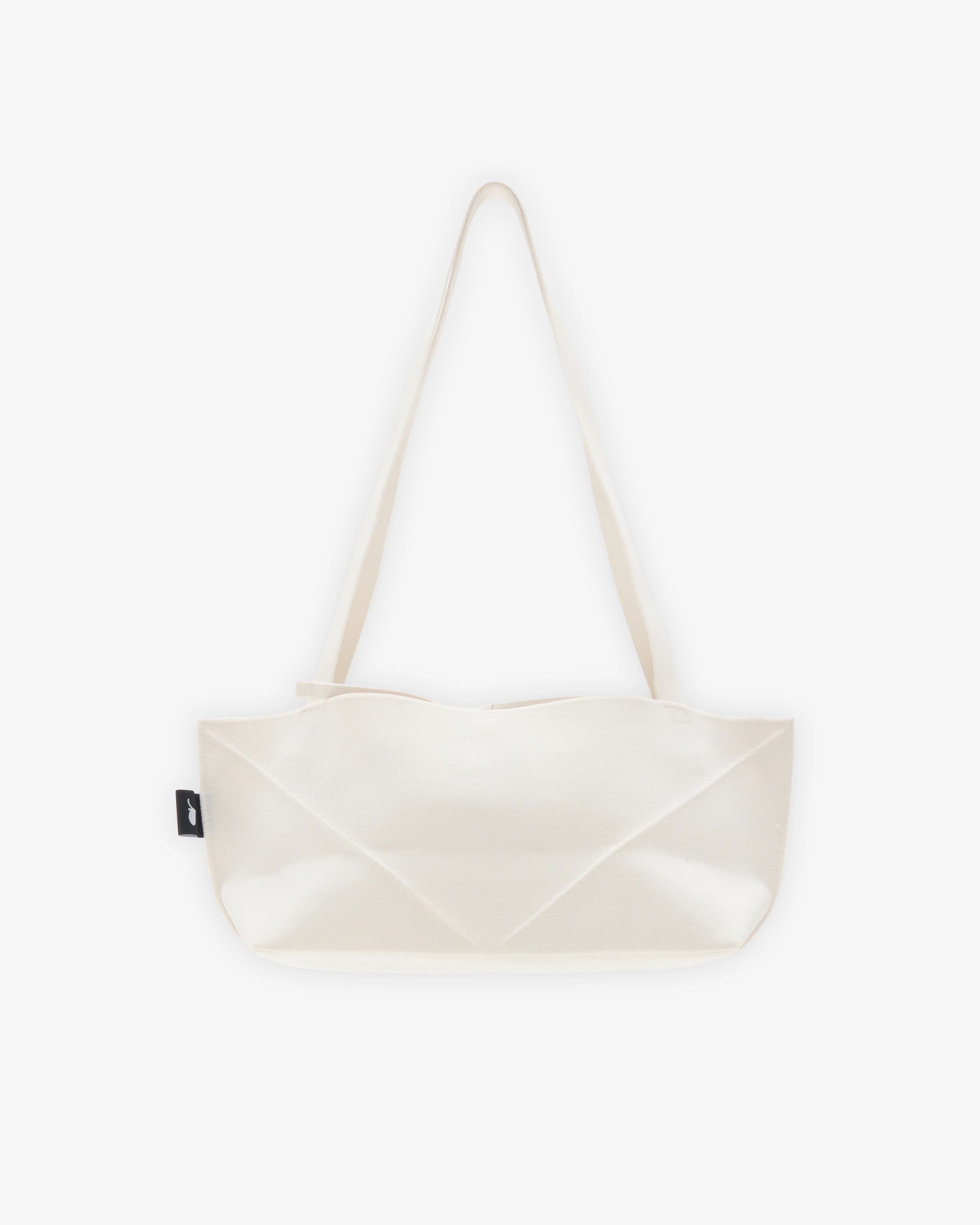 softromaine - Women's Square Origami Knit Rectangle Bag - (Tofu)