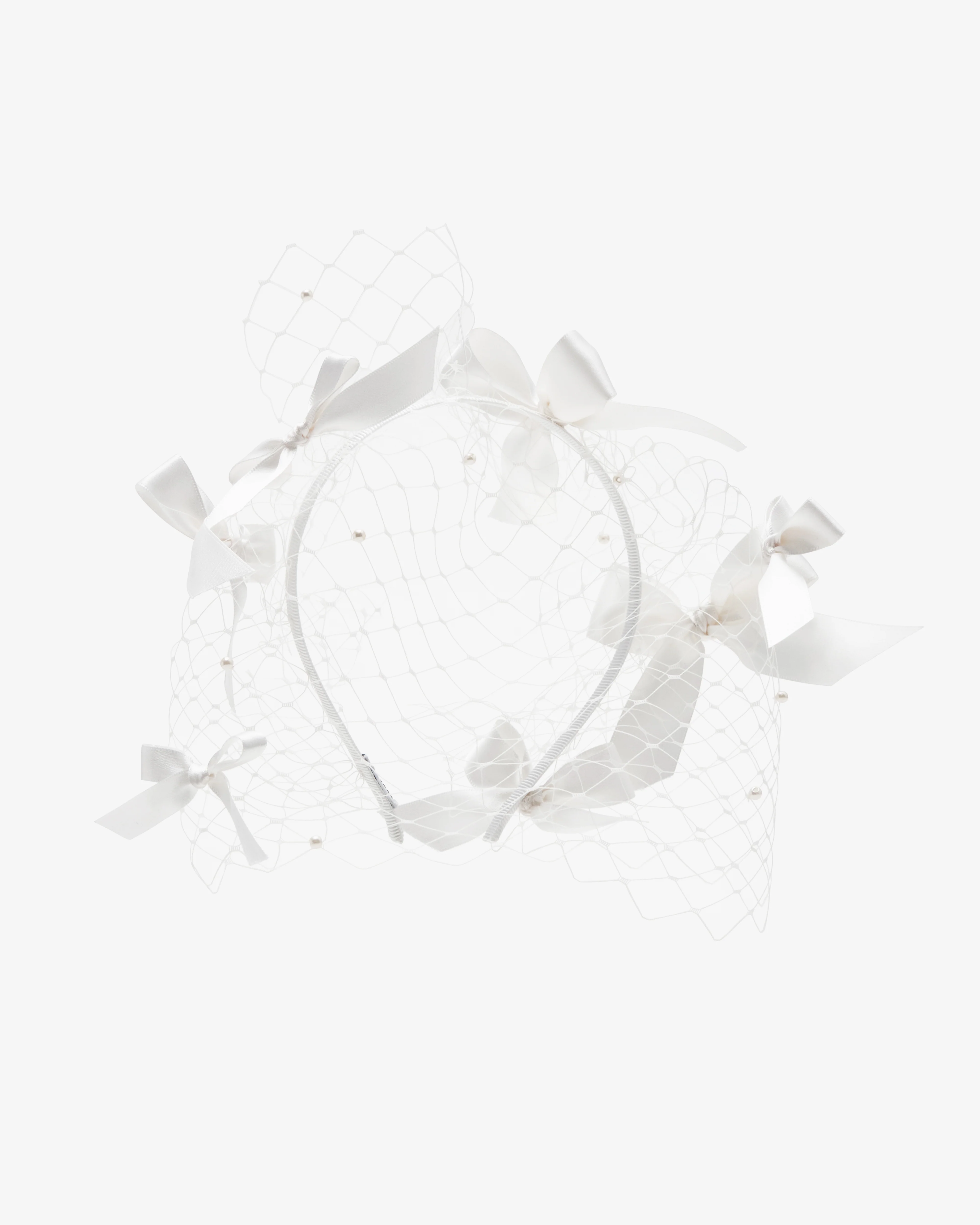 Stephen Jones - Women's Calais Bow Veil - (Ivory)