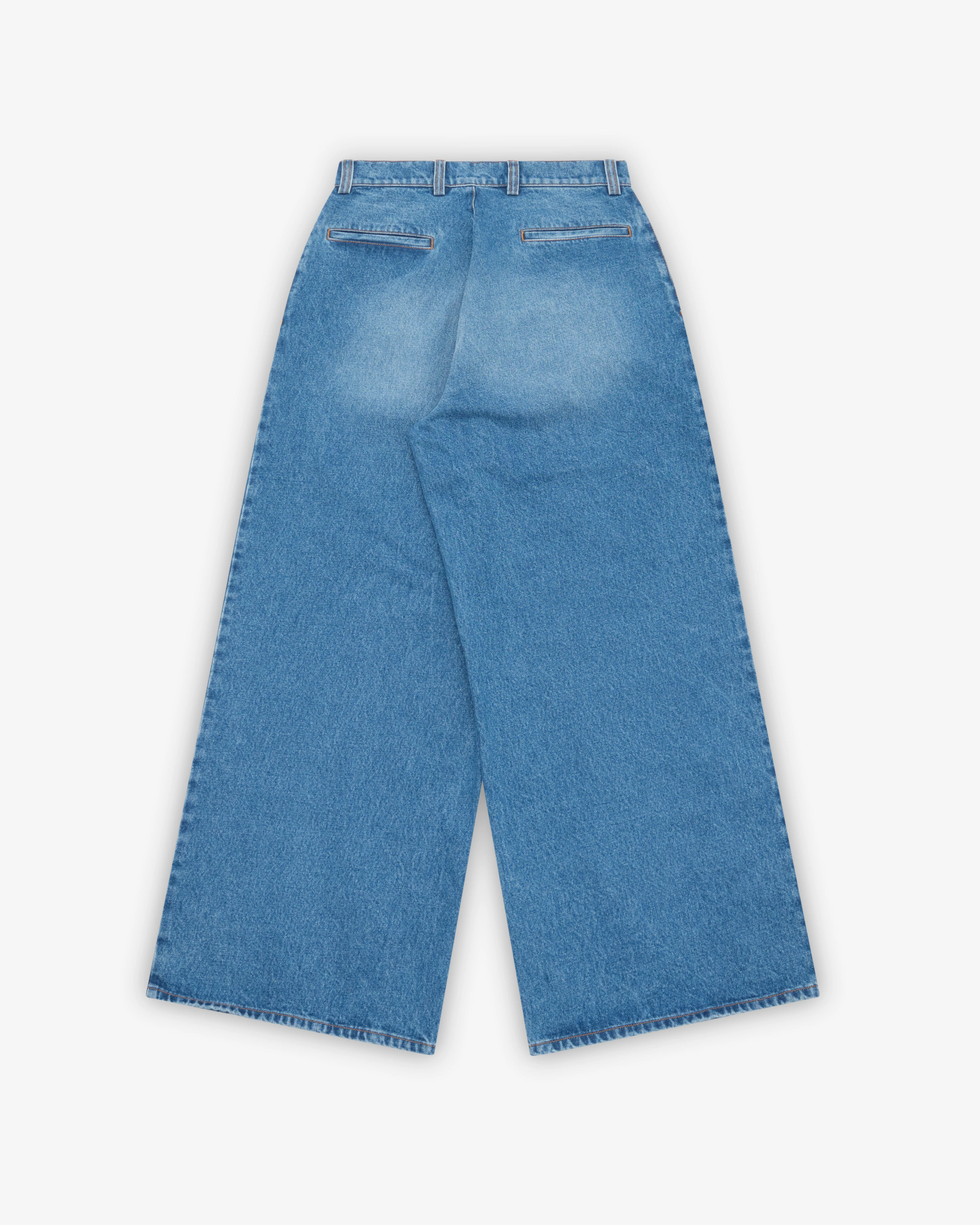 ERL - Men's Pleated Jeans - (Blue)