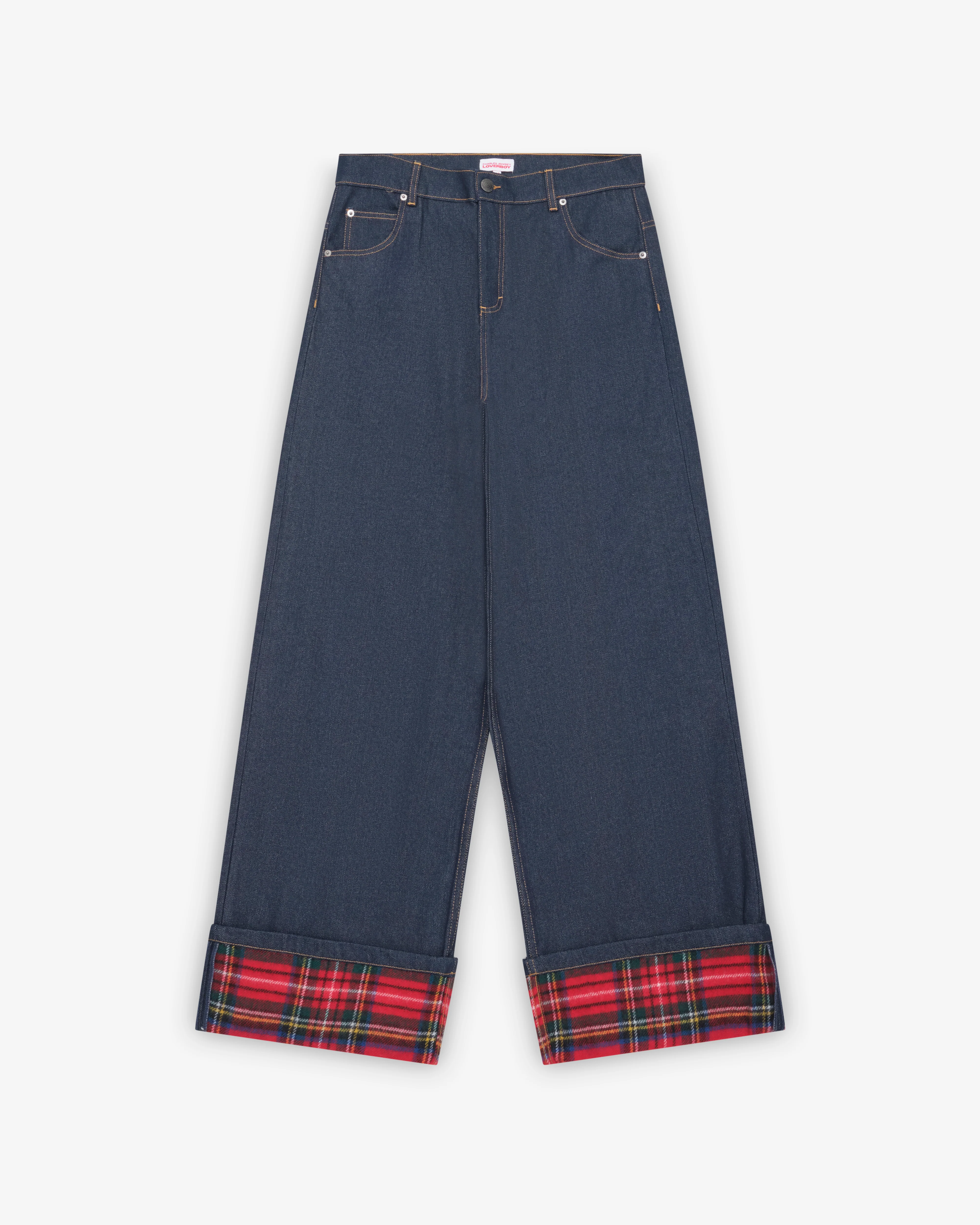 Charles Jeffrey Loverboy - Men's Scarf Wide Leg Jeans - (Blue)