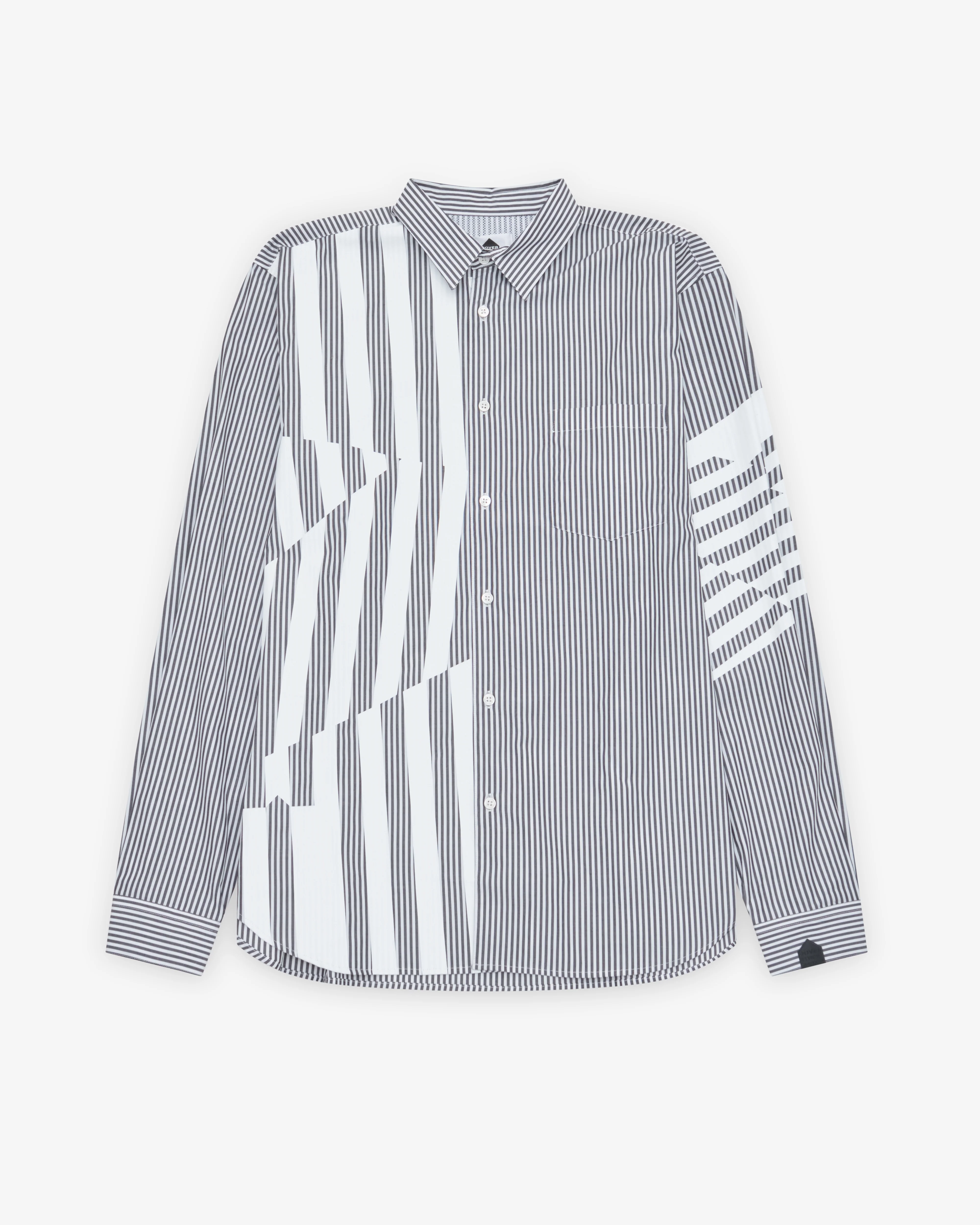 DSM Kei Ninomiya - Men's Printed Striped Shirt - (Black/White)