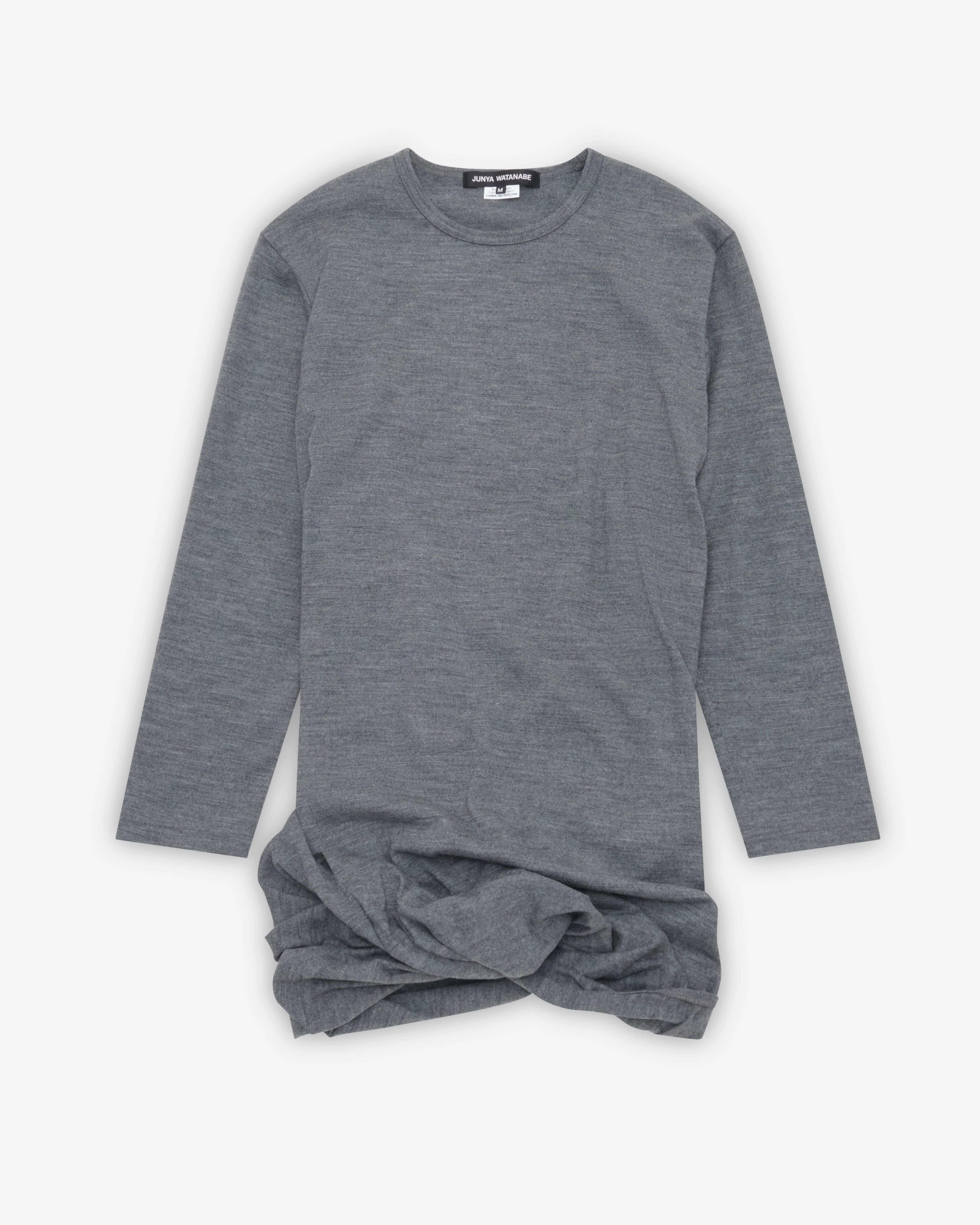 Junya Watanabe - Women's Scrunched T-Shirt - (Gray)