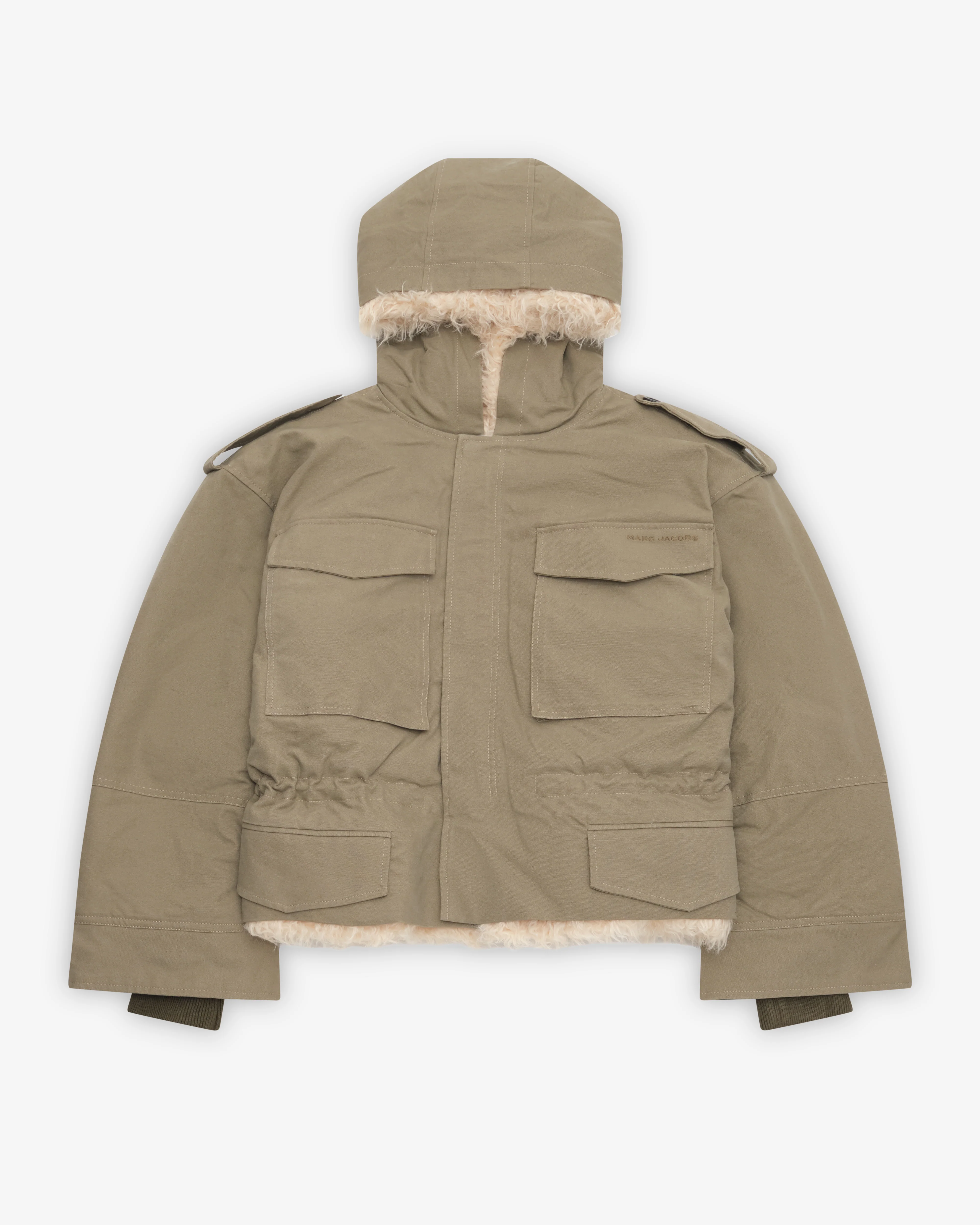 Marc Jacobs - Women's Cropped Cargo Parka - (Khaki)
