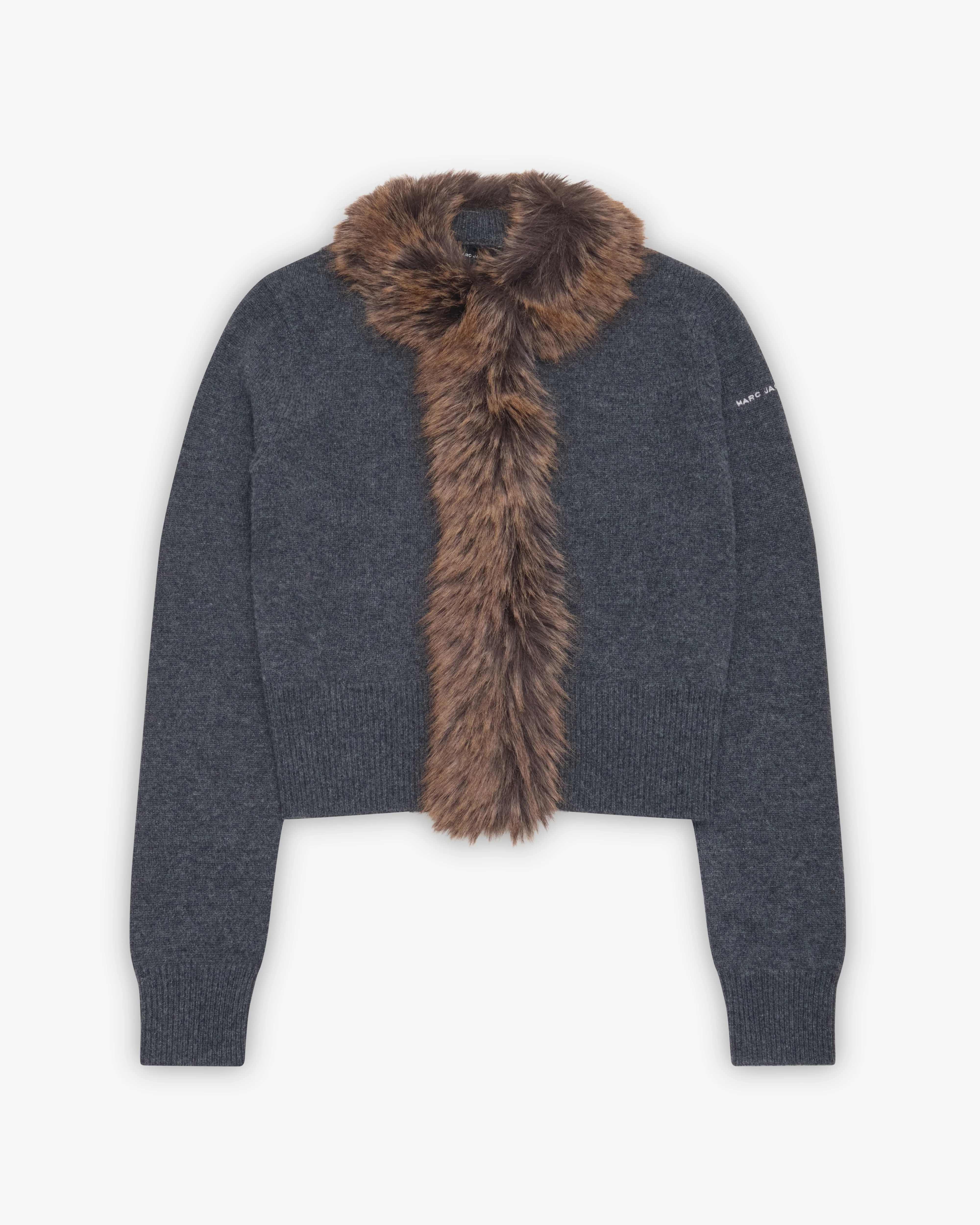 Marc Jacobs - Women's Faux Fur Lined Cardigan - (Charcoal)