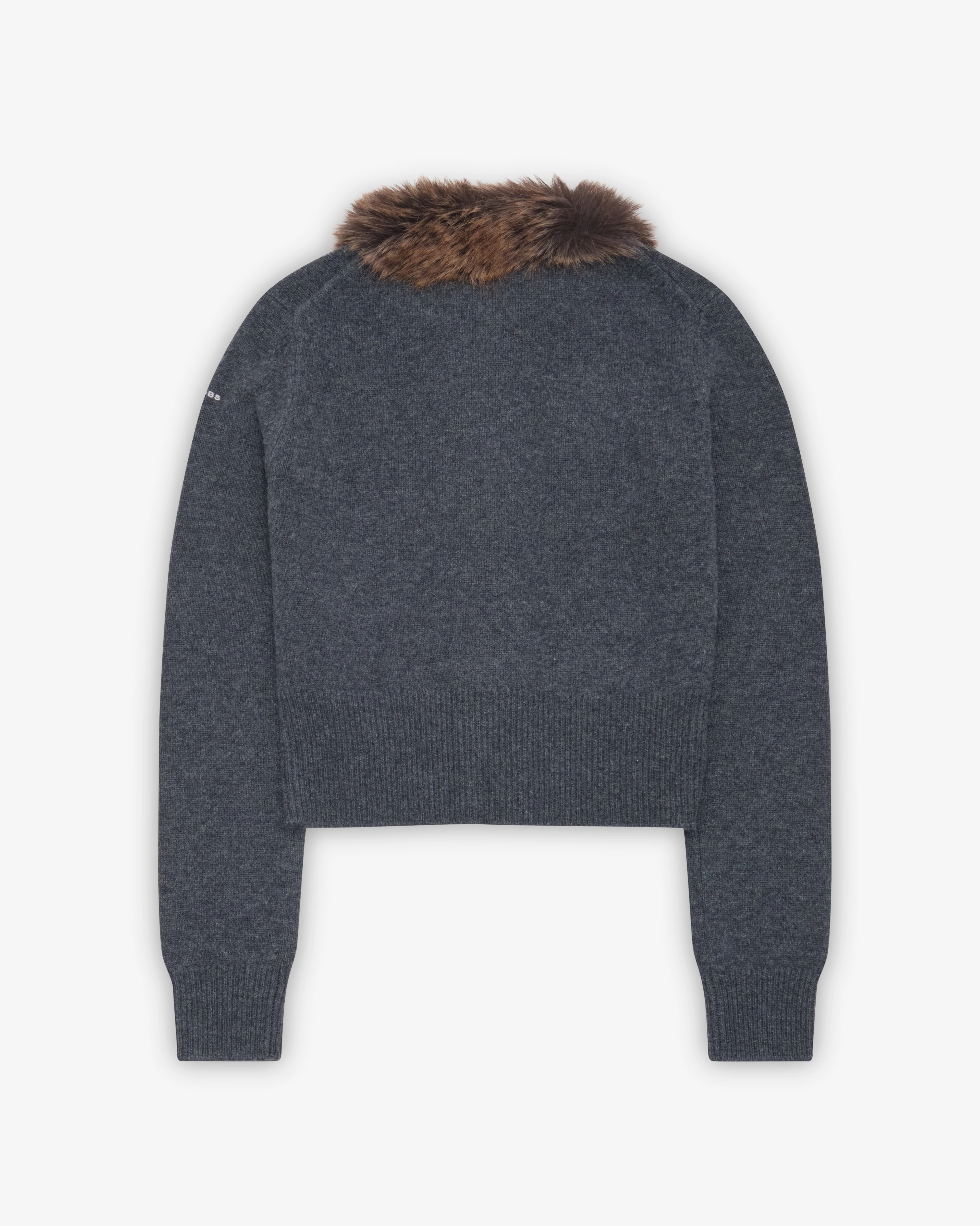 Marc Jacobs - Women's Faux Fur Lined Cardigan - (Charcoal)