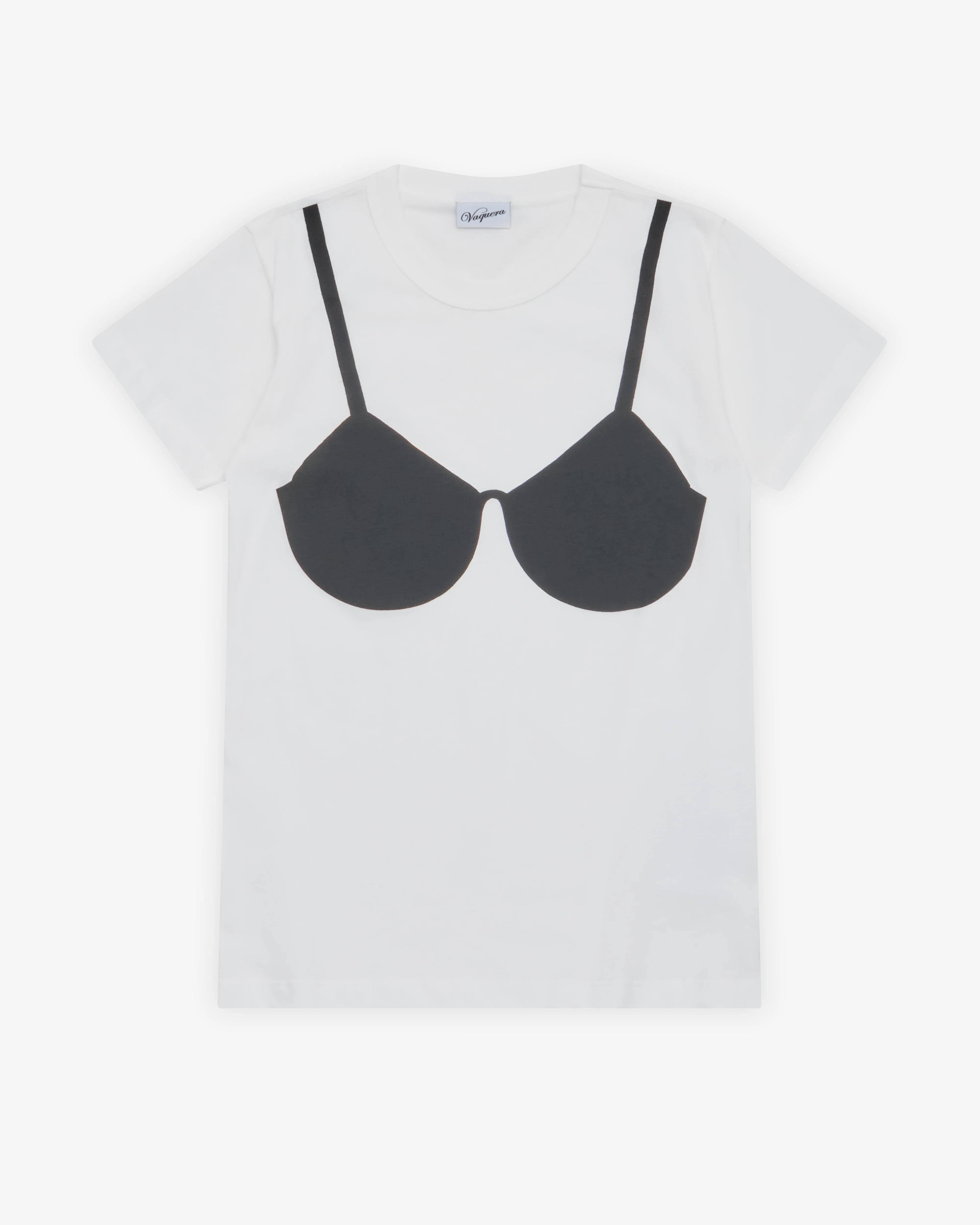 Vaquera - Women's Trompe L'Oeil Bra T-Shirt - (White)