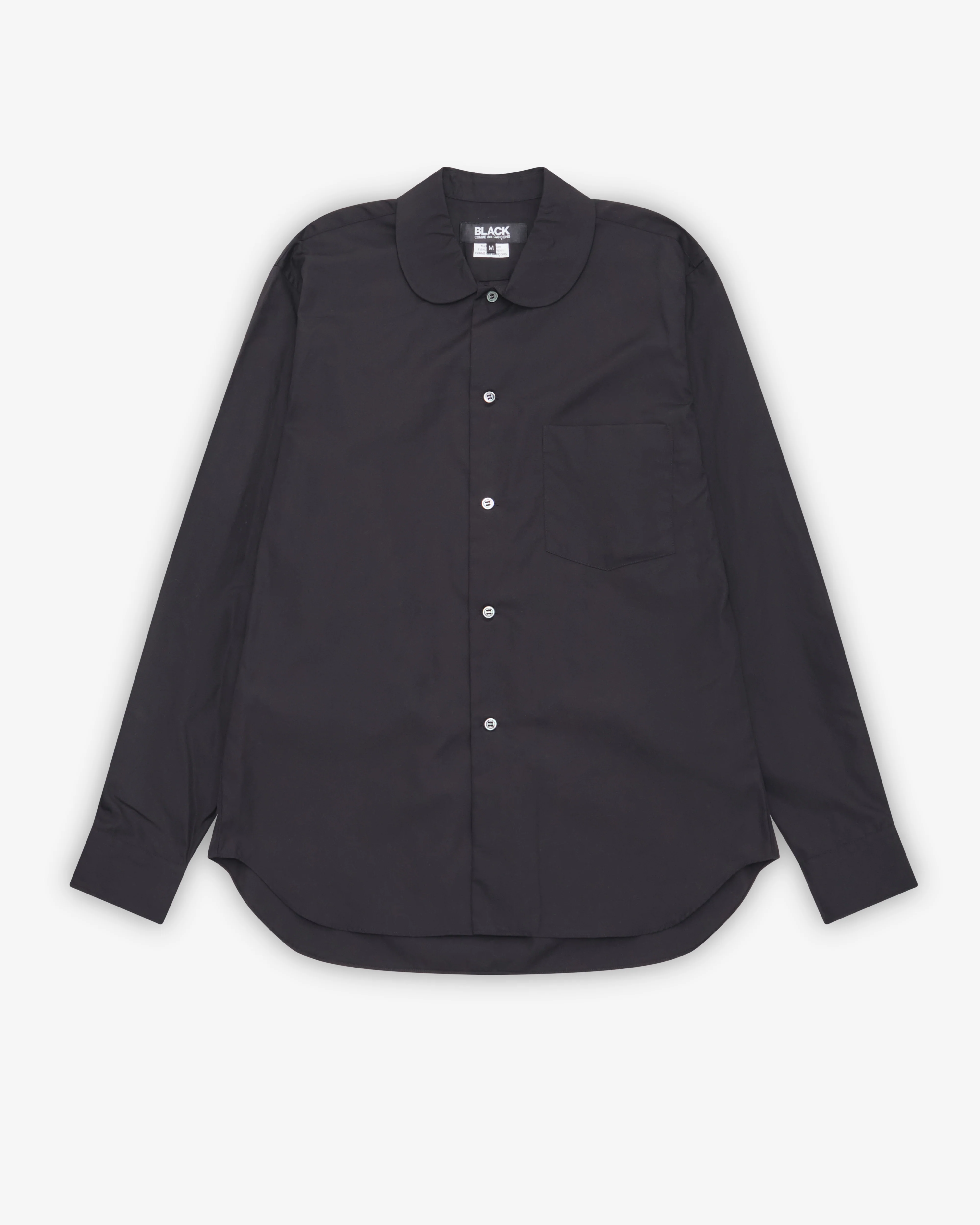 Black Comme des Garçons - Peter Pan Collar Blouse - (Black)