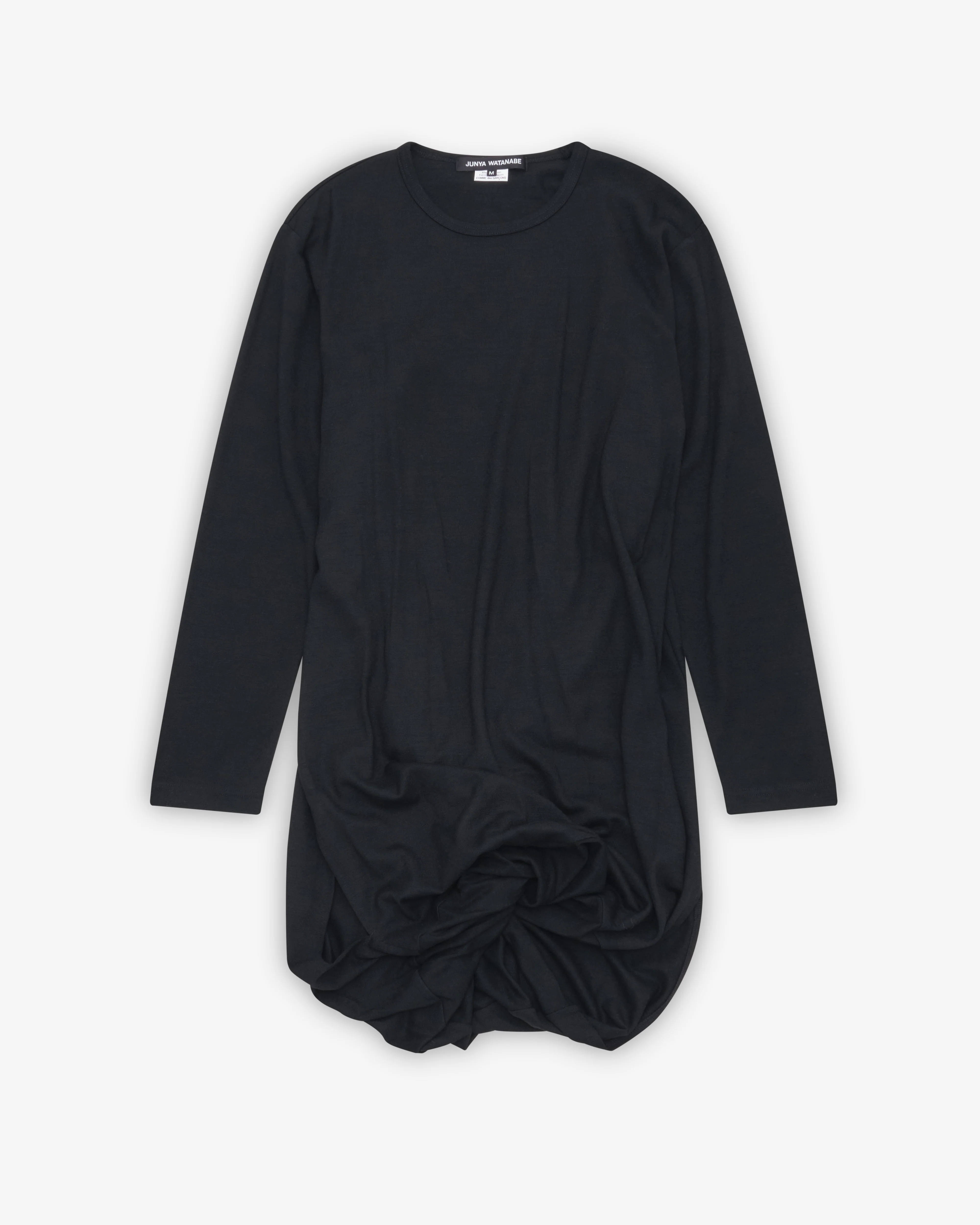 Junya Watanabe - Women's Scrunched T-Shirt - (Black)