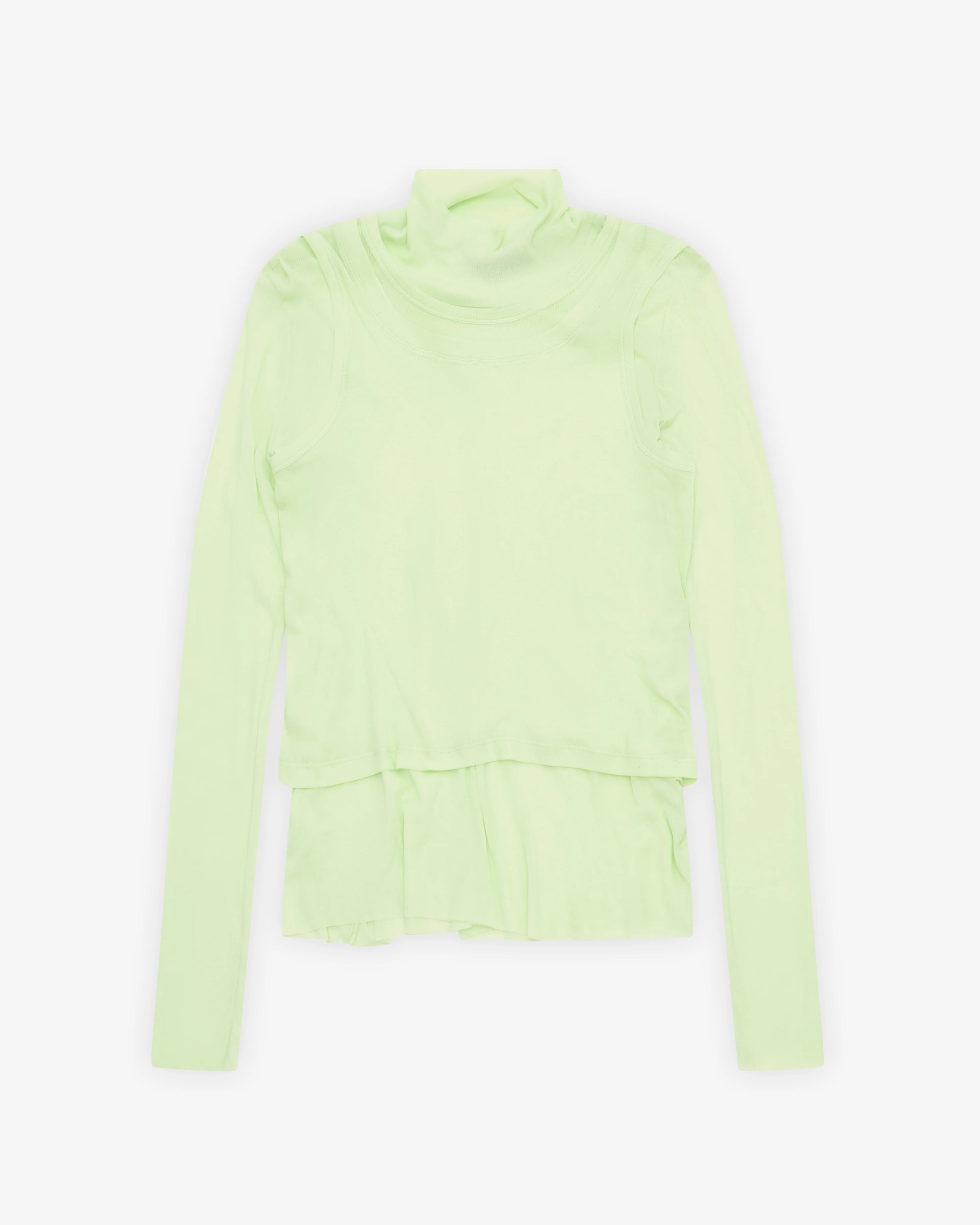 Melitta Baumeister - Women's Double Layer Turtleneck - (Soft Lime)