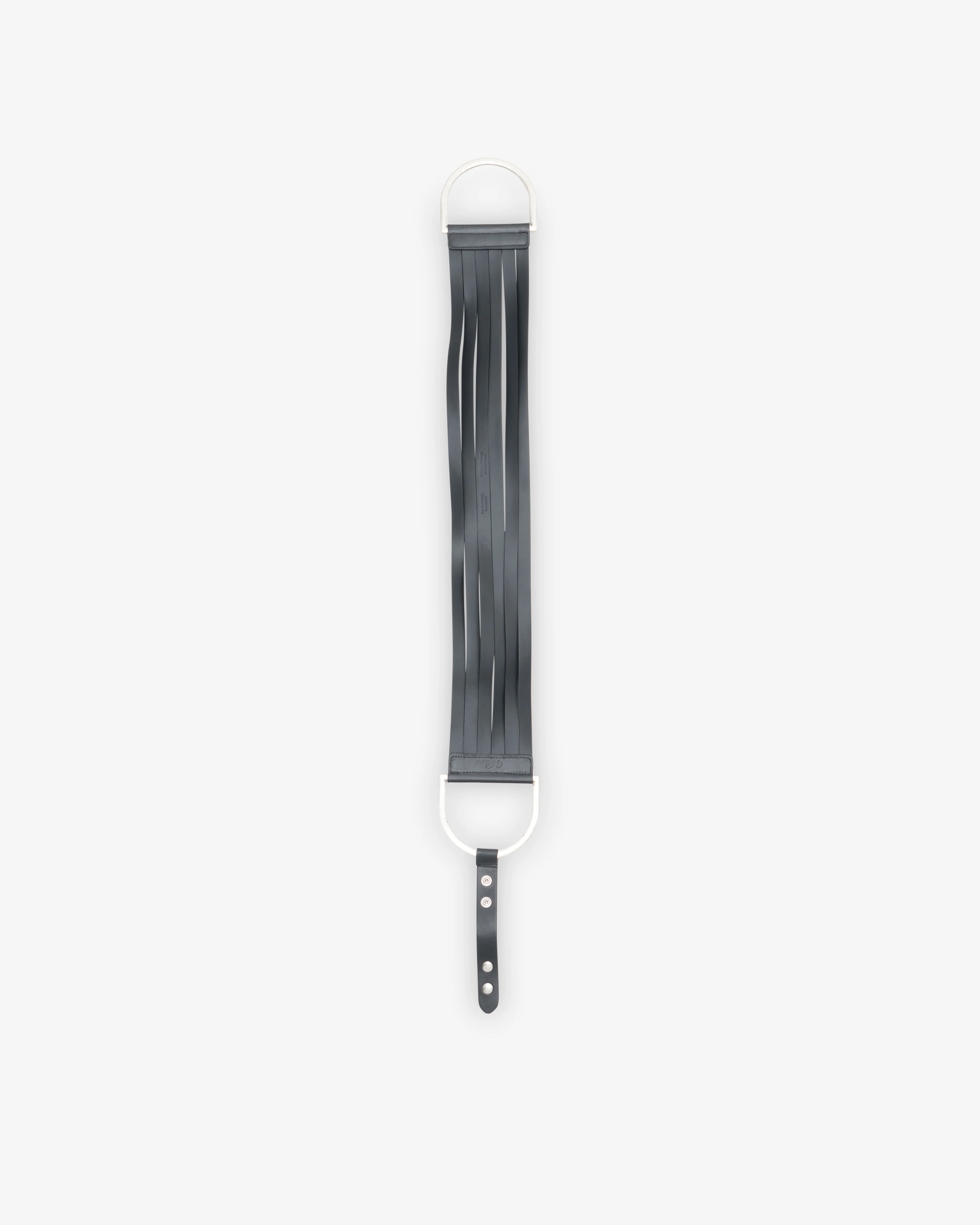 Vaquera - Women's Fringe Leather Belt - (Black)