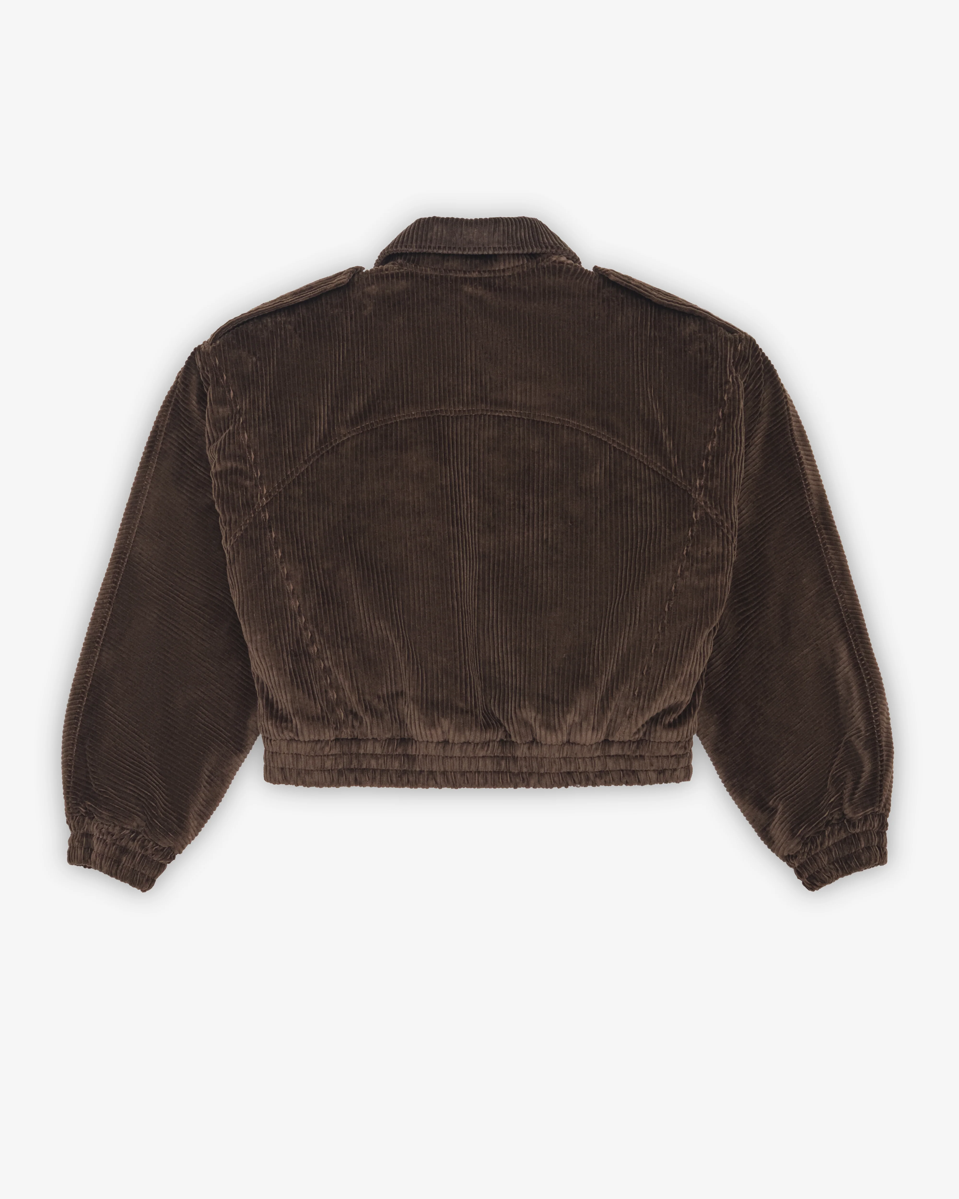 Vaquera - Women's Quilted Corduroy Jacket - (Brown)