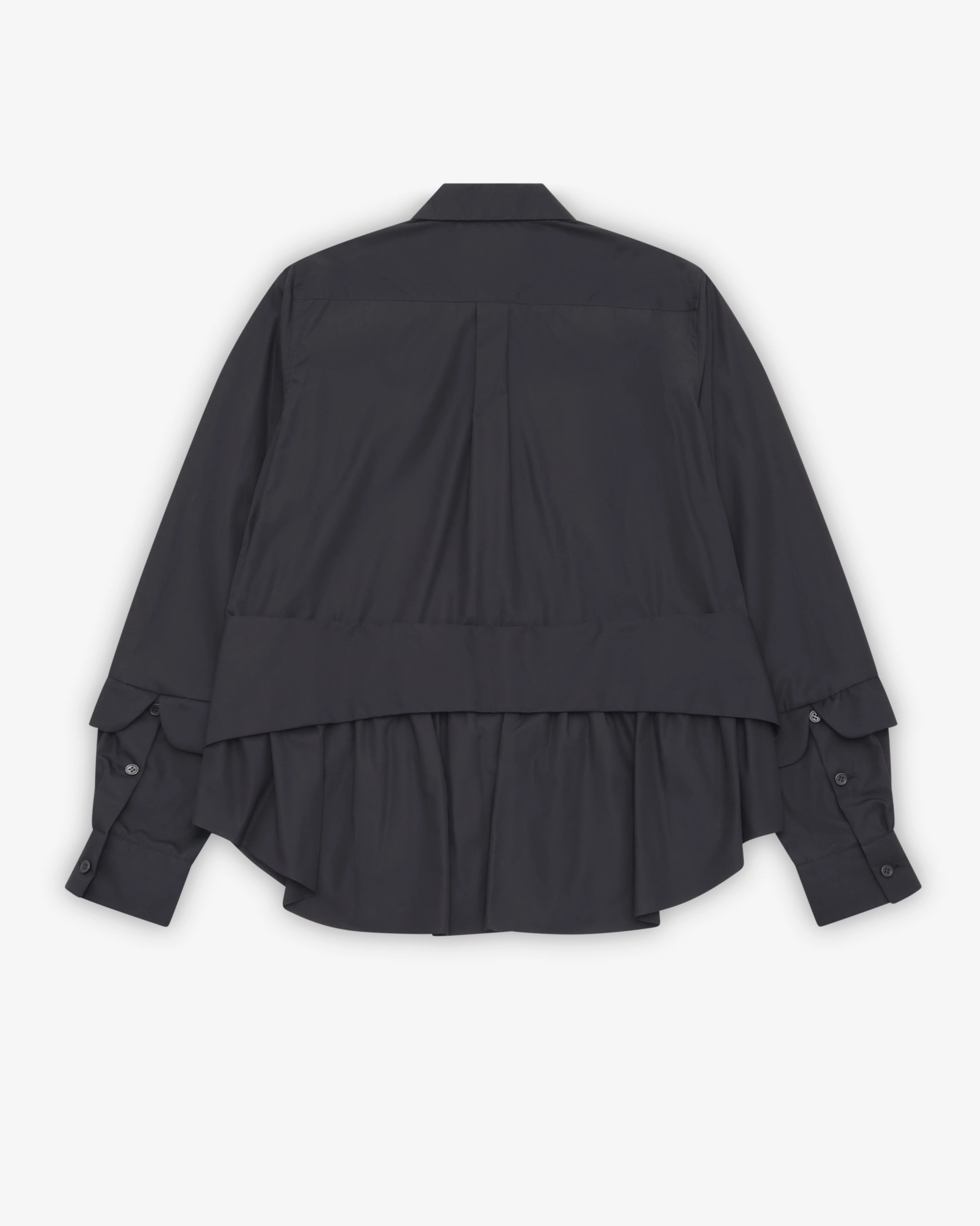 Noir Kei Ninomiya - Women's Layered Poplin Shirt - (White)