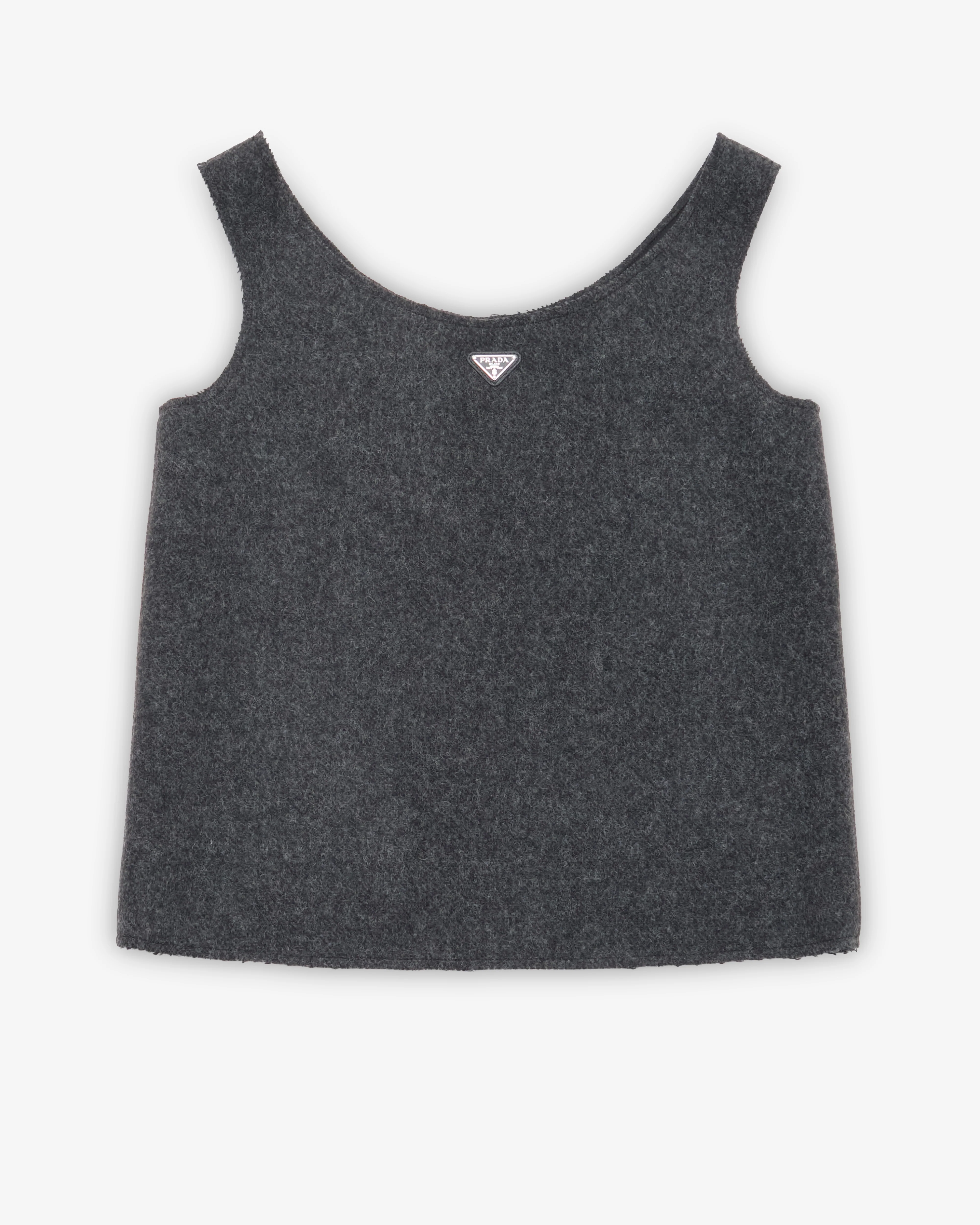 Prada - Women's Shetland Wool Top - (Anthracite)