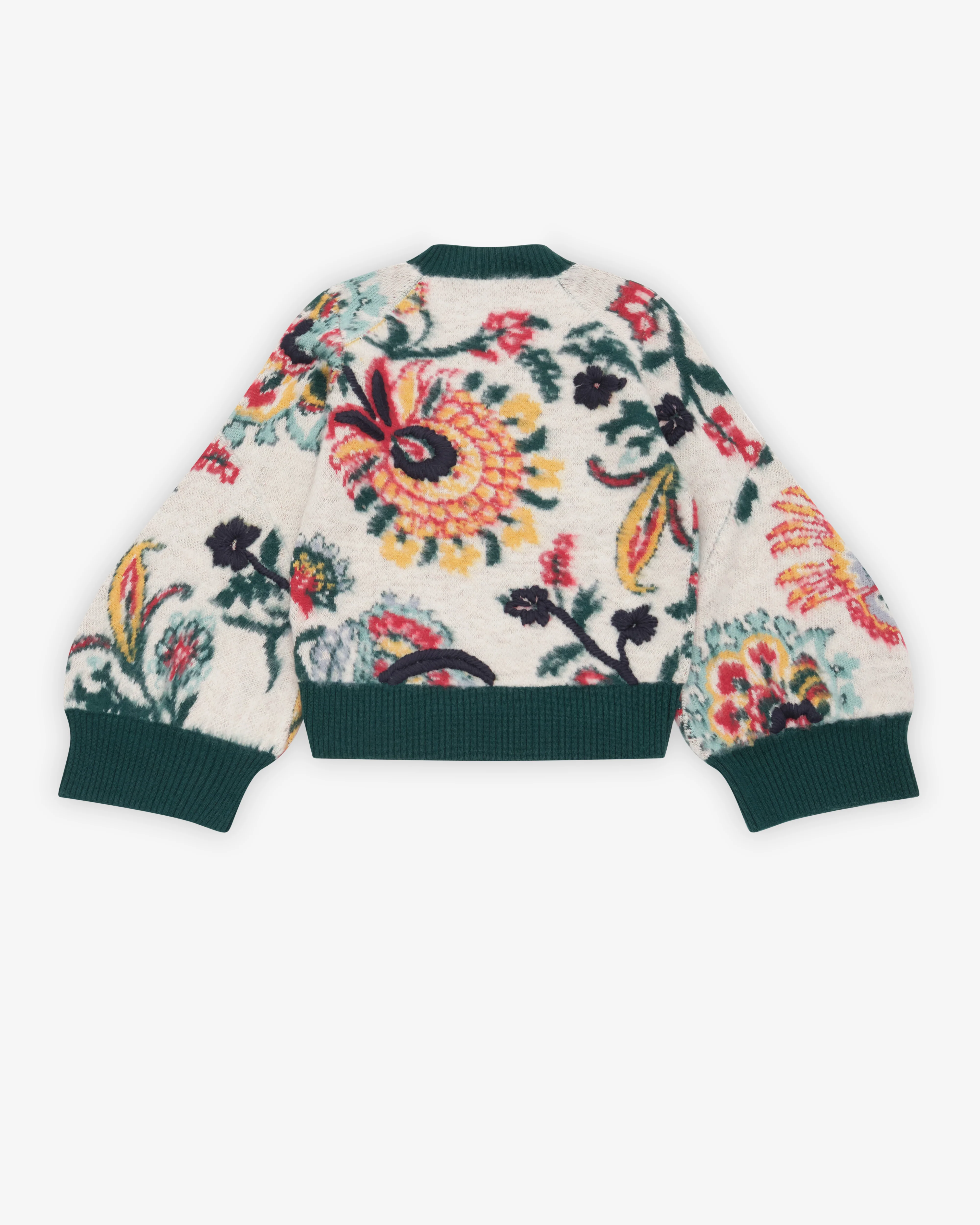 Sacai - Women's Floral Jacquard Knit Pullover - (Ivory)