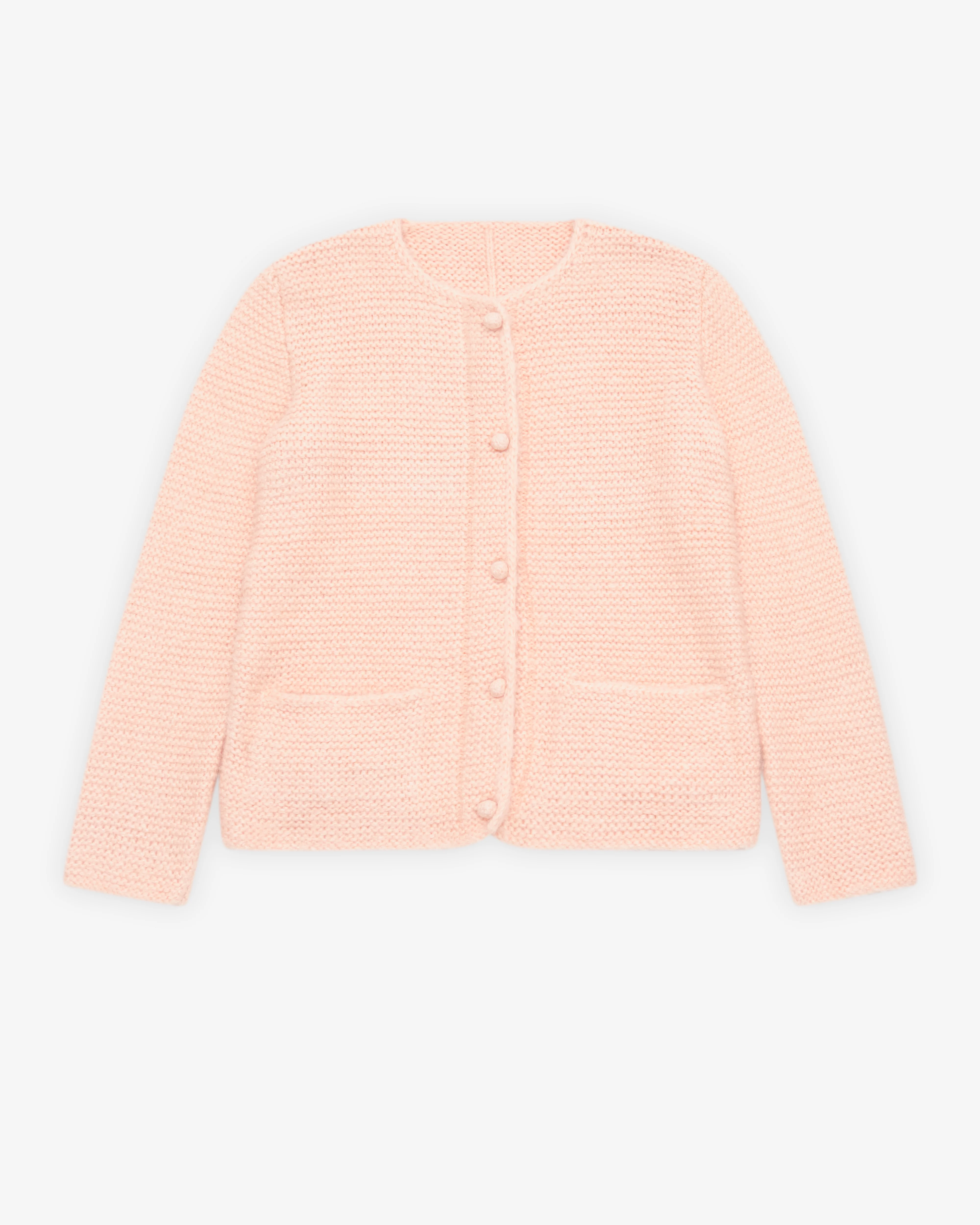 Daniela Gregis - Women's Hand Knitted Jacket - (Peach)