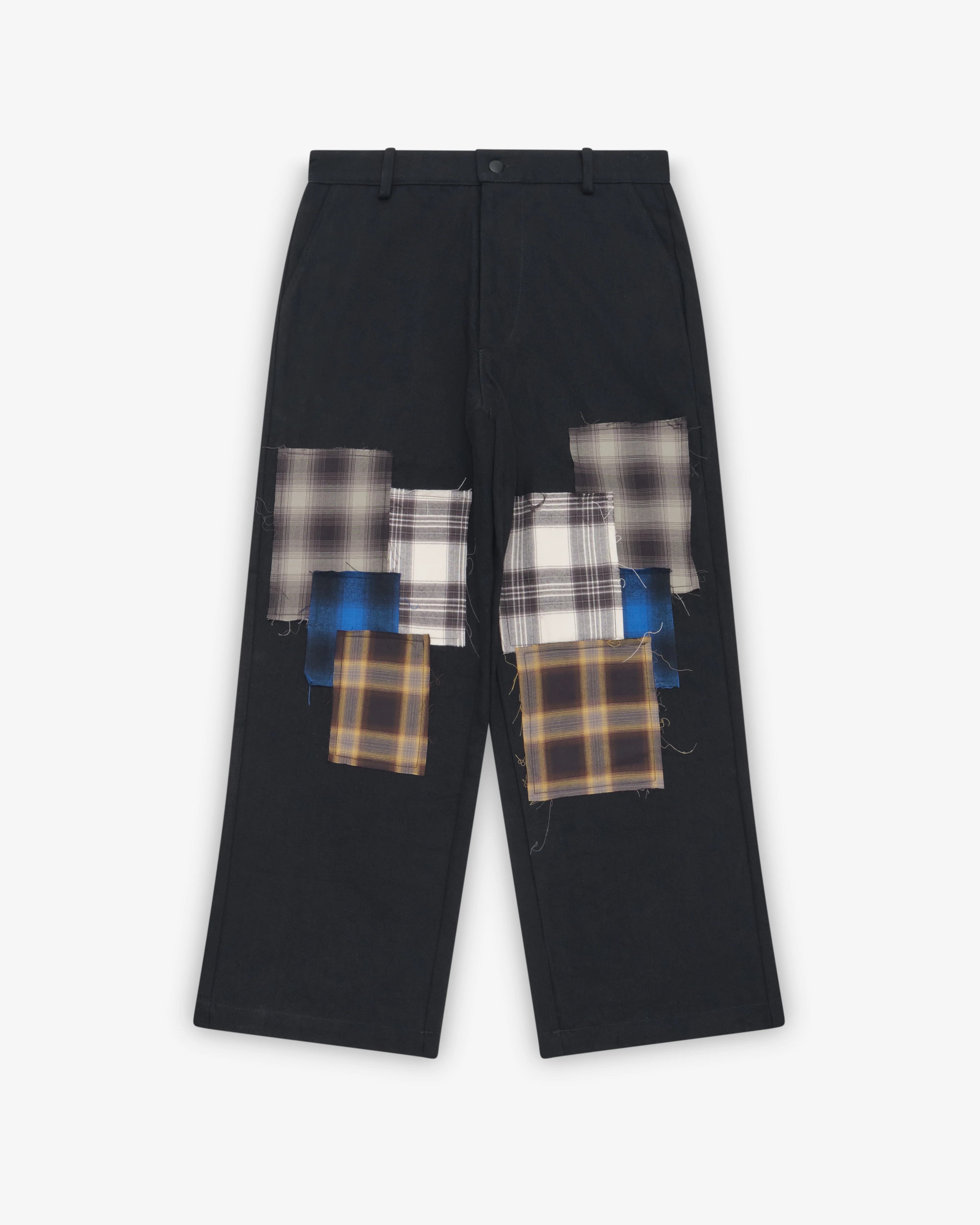 Westfall - Men's Denim Flannel Patch Pant - (Black)