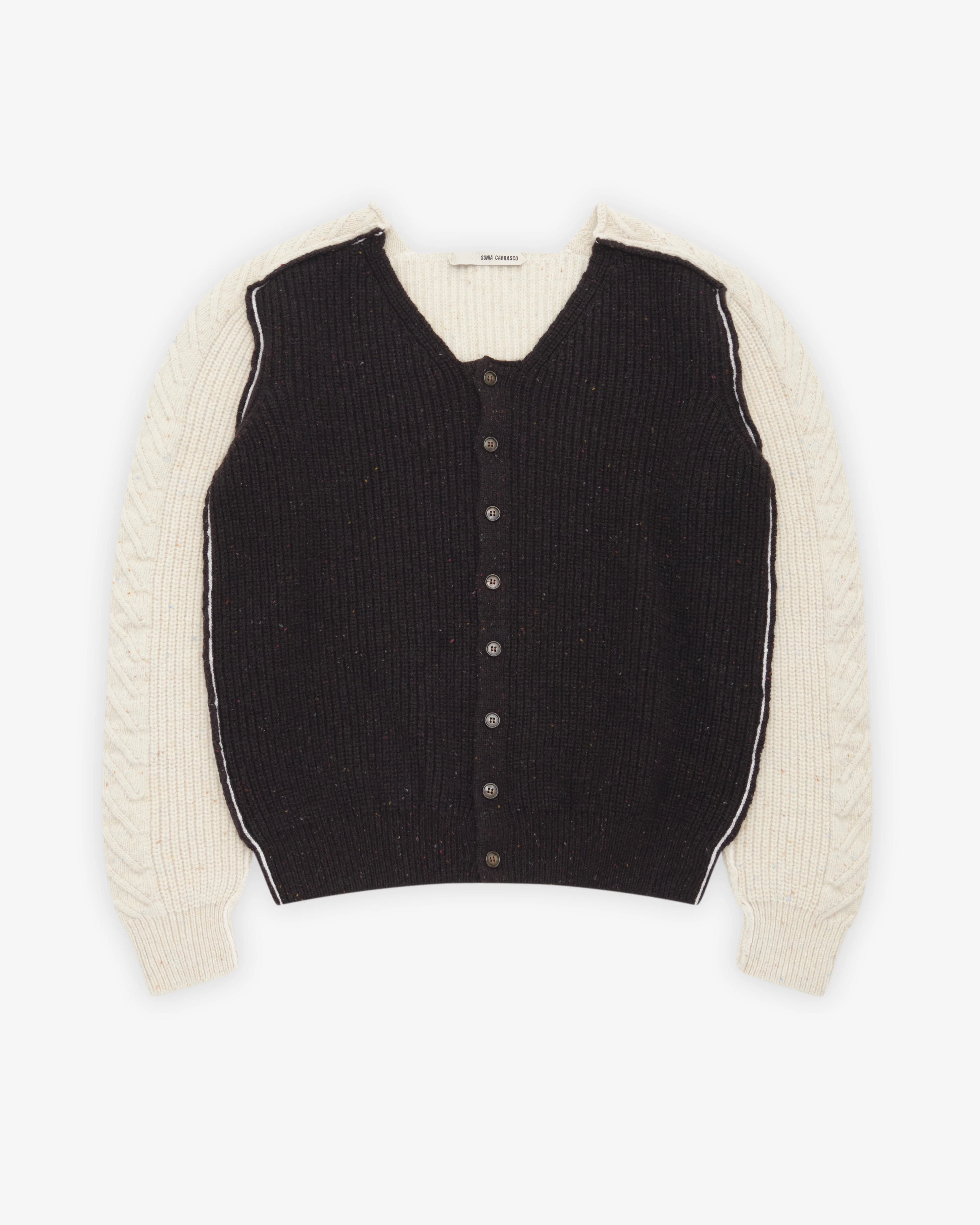 Sonia Carrasco - Women's Knit Cardigan - (Beige)