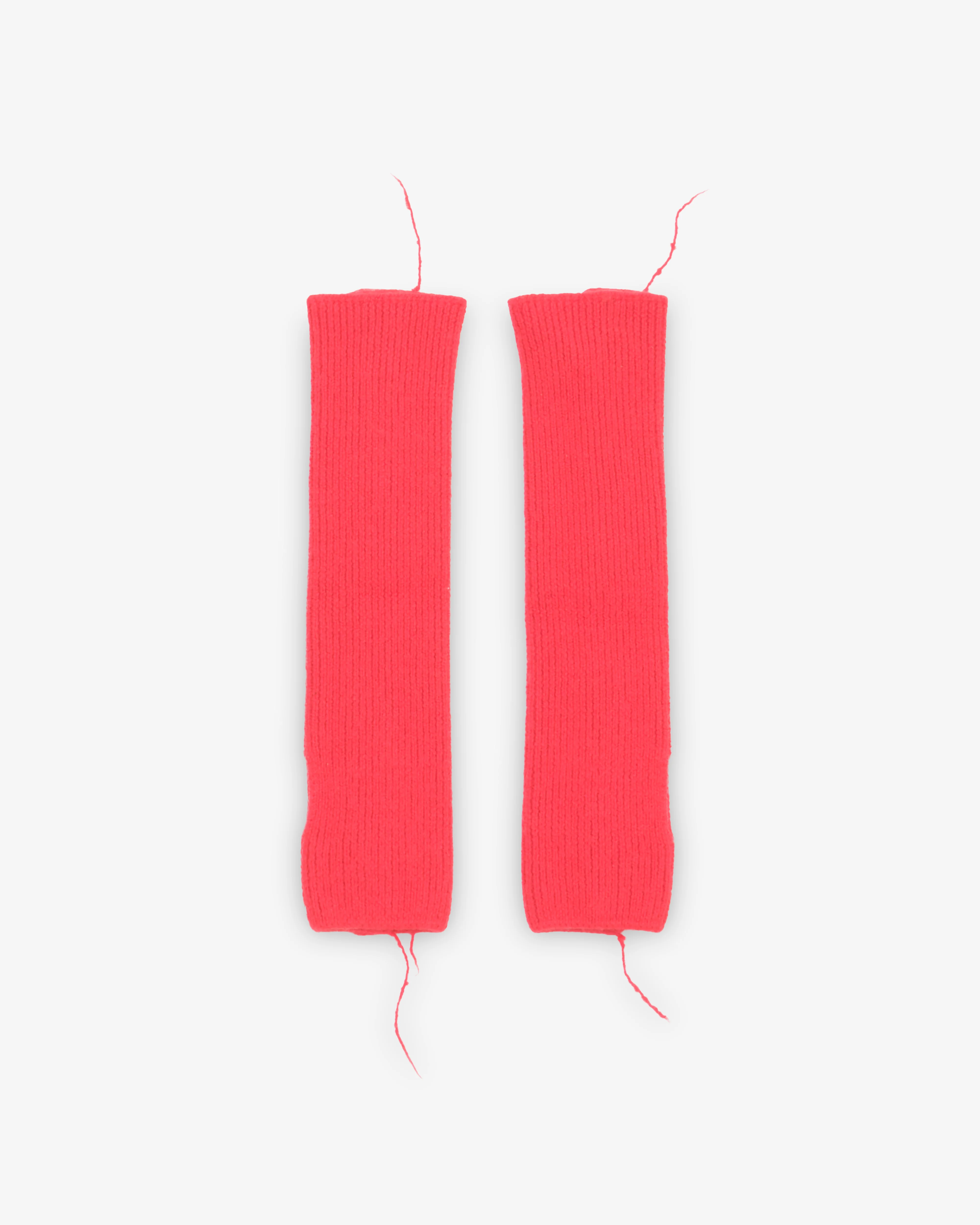 Sonia Carrasco - Women's Knitted Buttoned Mittens - (Red)