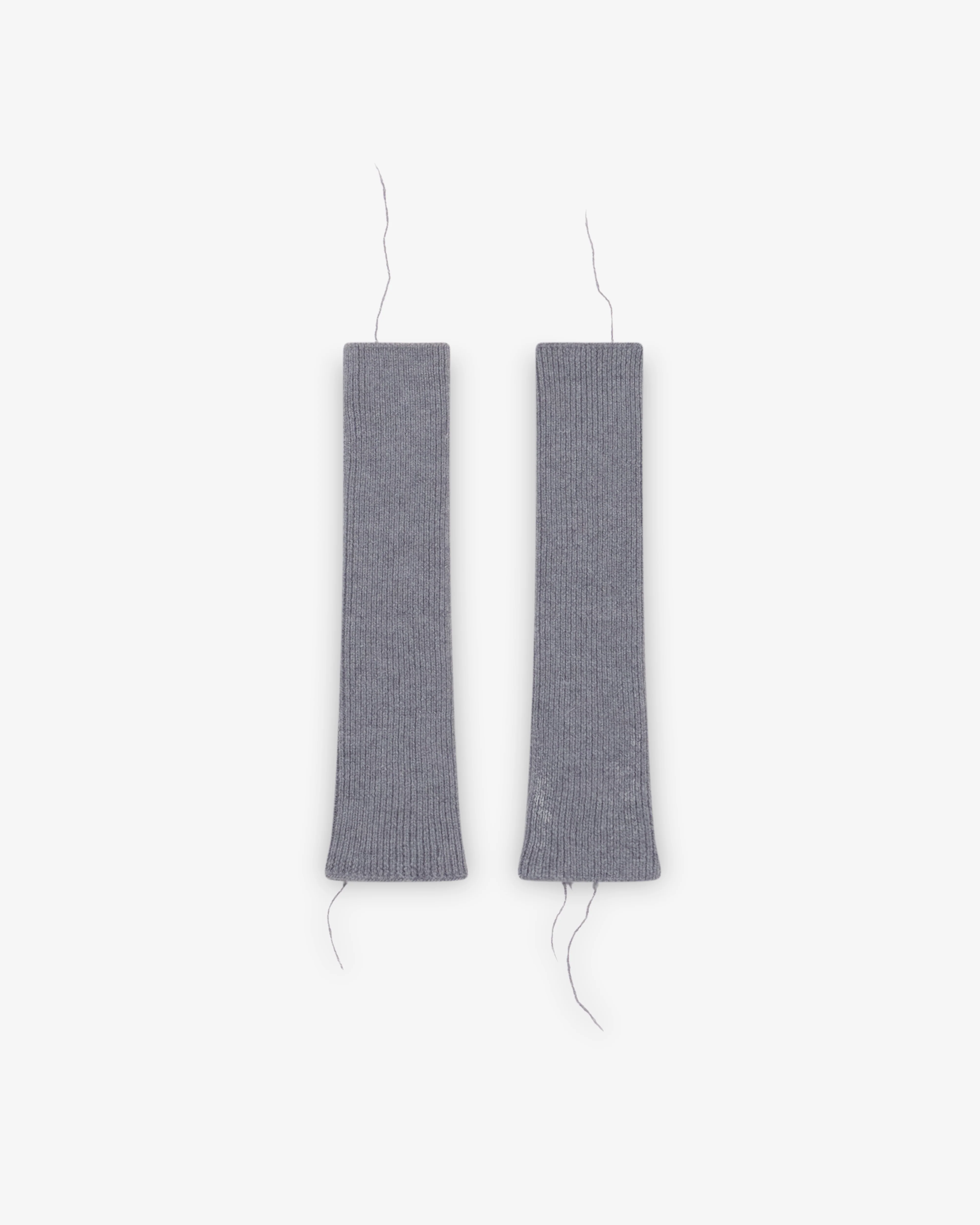 Sonia Carrasco - Women's Knitted Buttoned Mittens - (Grey)