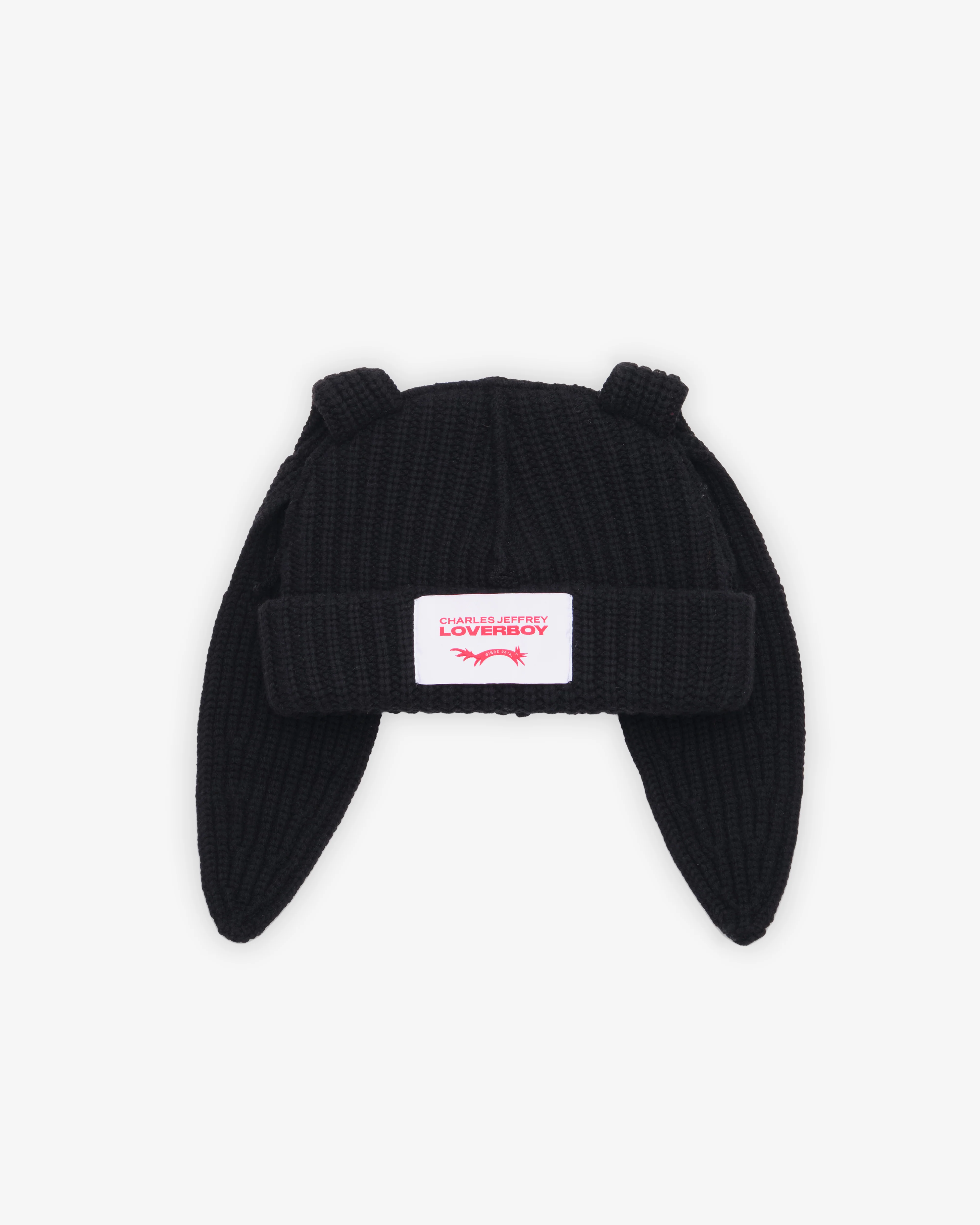 Charles Jeffrey Loverboy - Men's Chunky Rabbit Beanie - (Black)