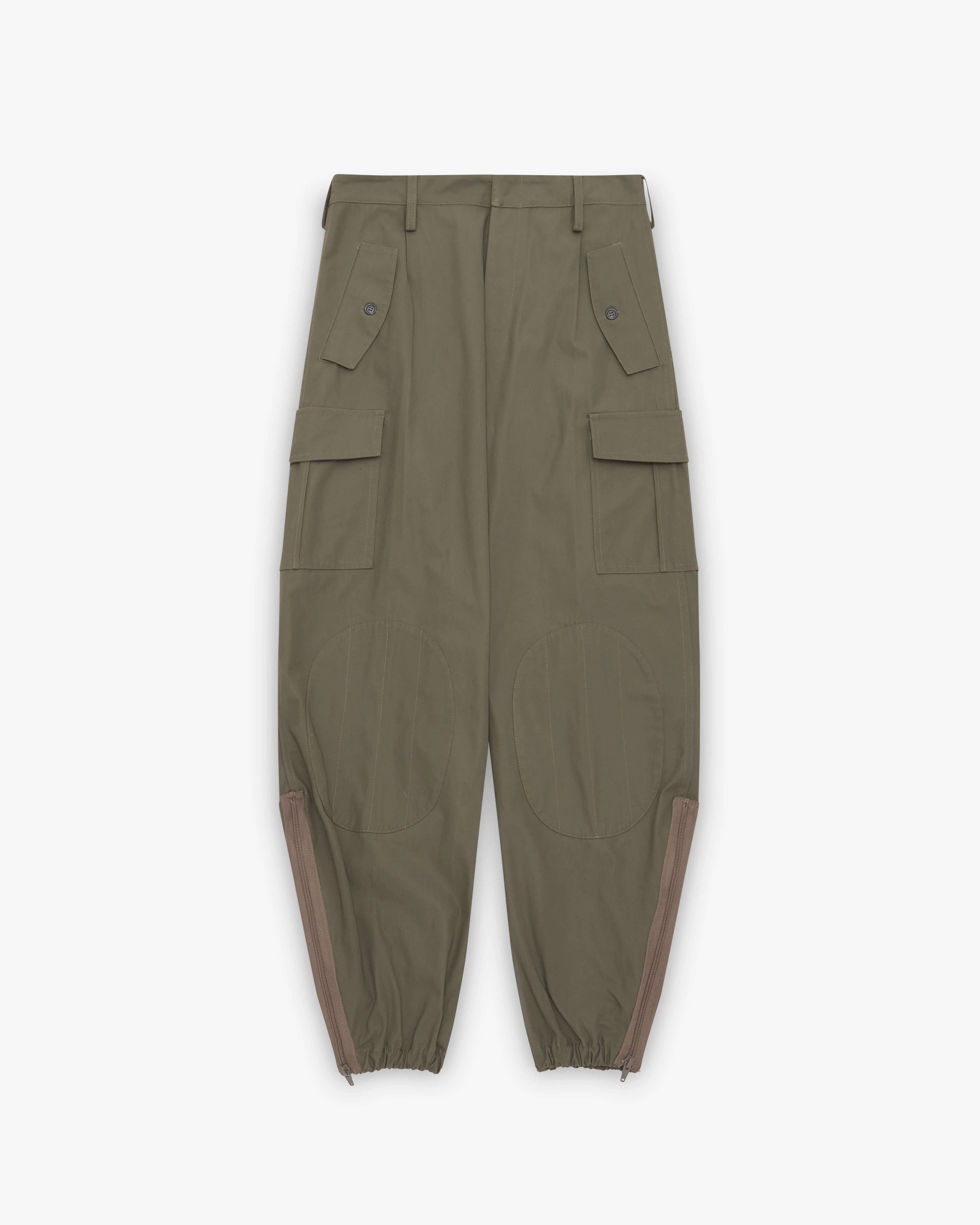 Maison Margiela - Women's Cotton Cargo Trousers - (Dark Olive)