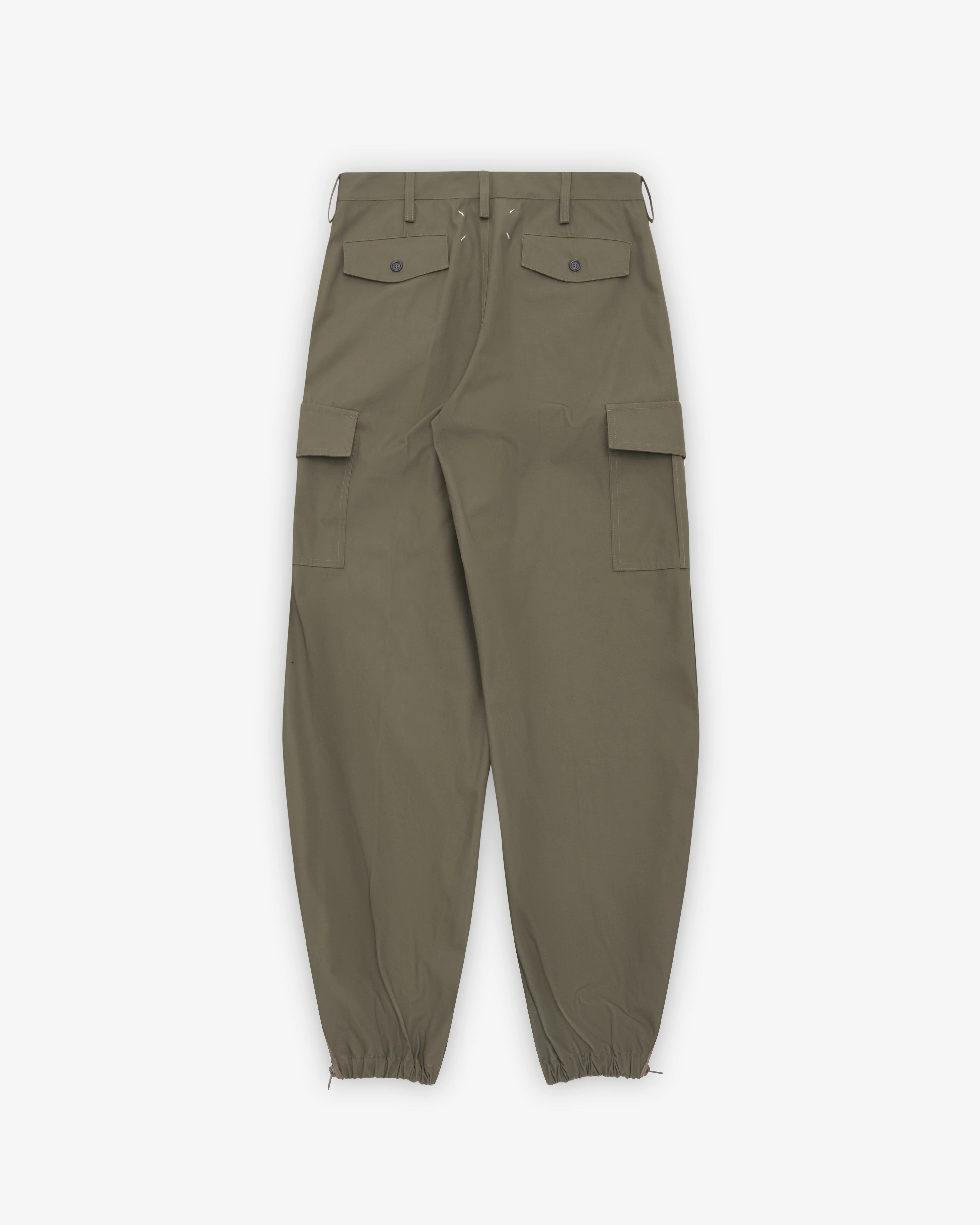 Maison Margiela - Women's Cotton Cargo Trousers - (Dark Olive)