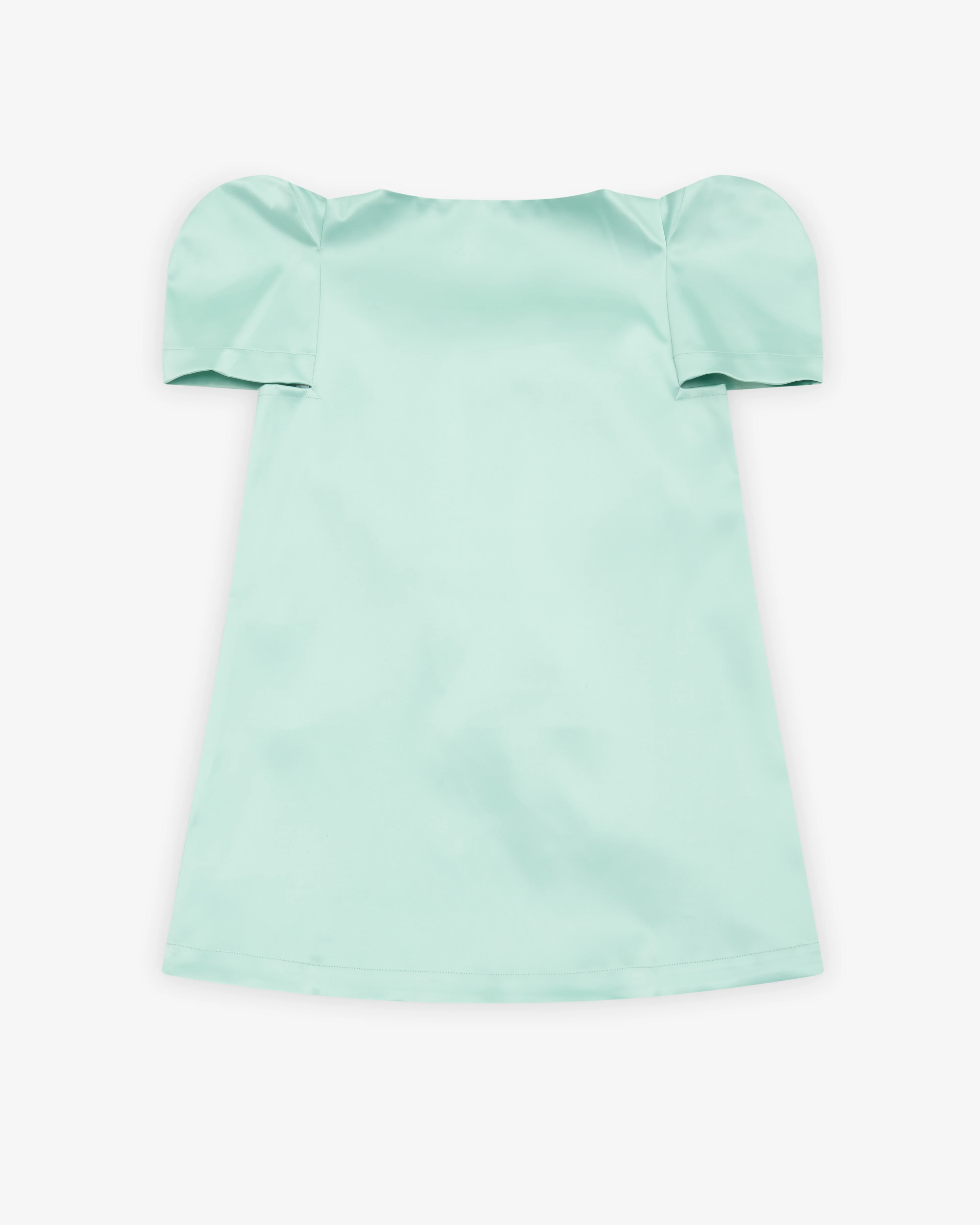 Vaquera - Women's Satin Bow Dress - (Mint)