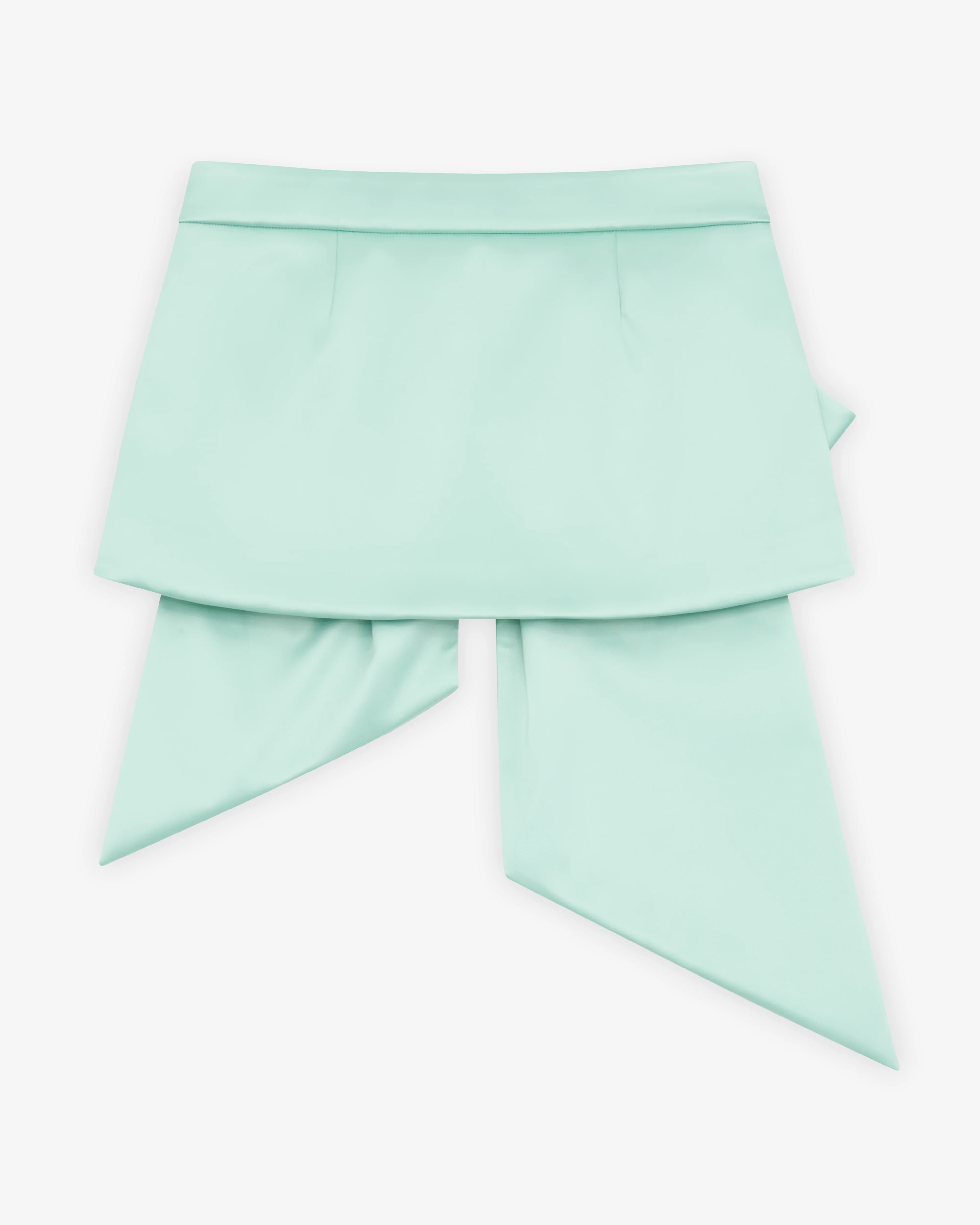 Vaquera - Women's Satin Bow Skirt - (Mint)