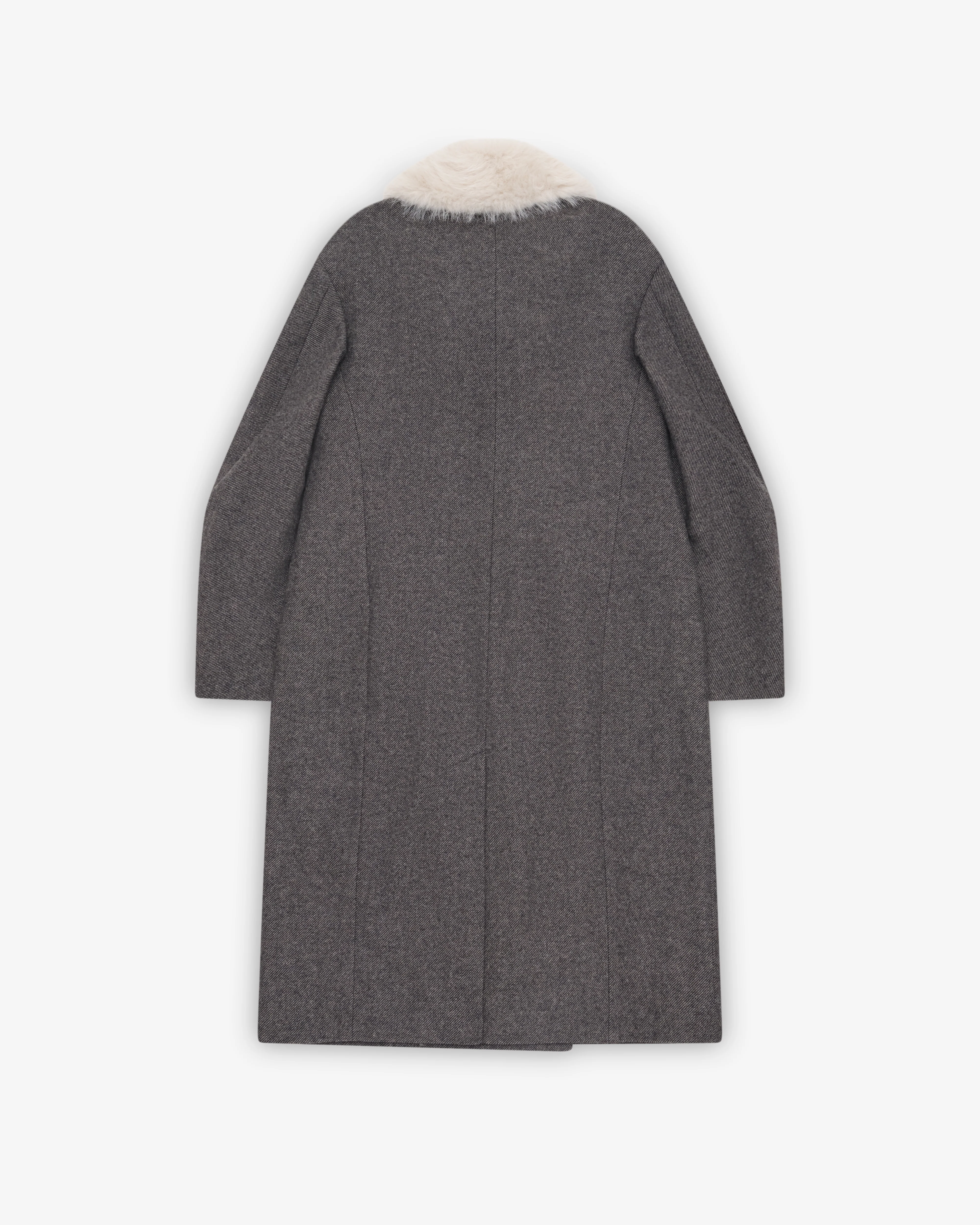 Simone Rocha - Women's Double Breasted Slash Coat - (Charcoal)