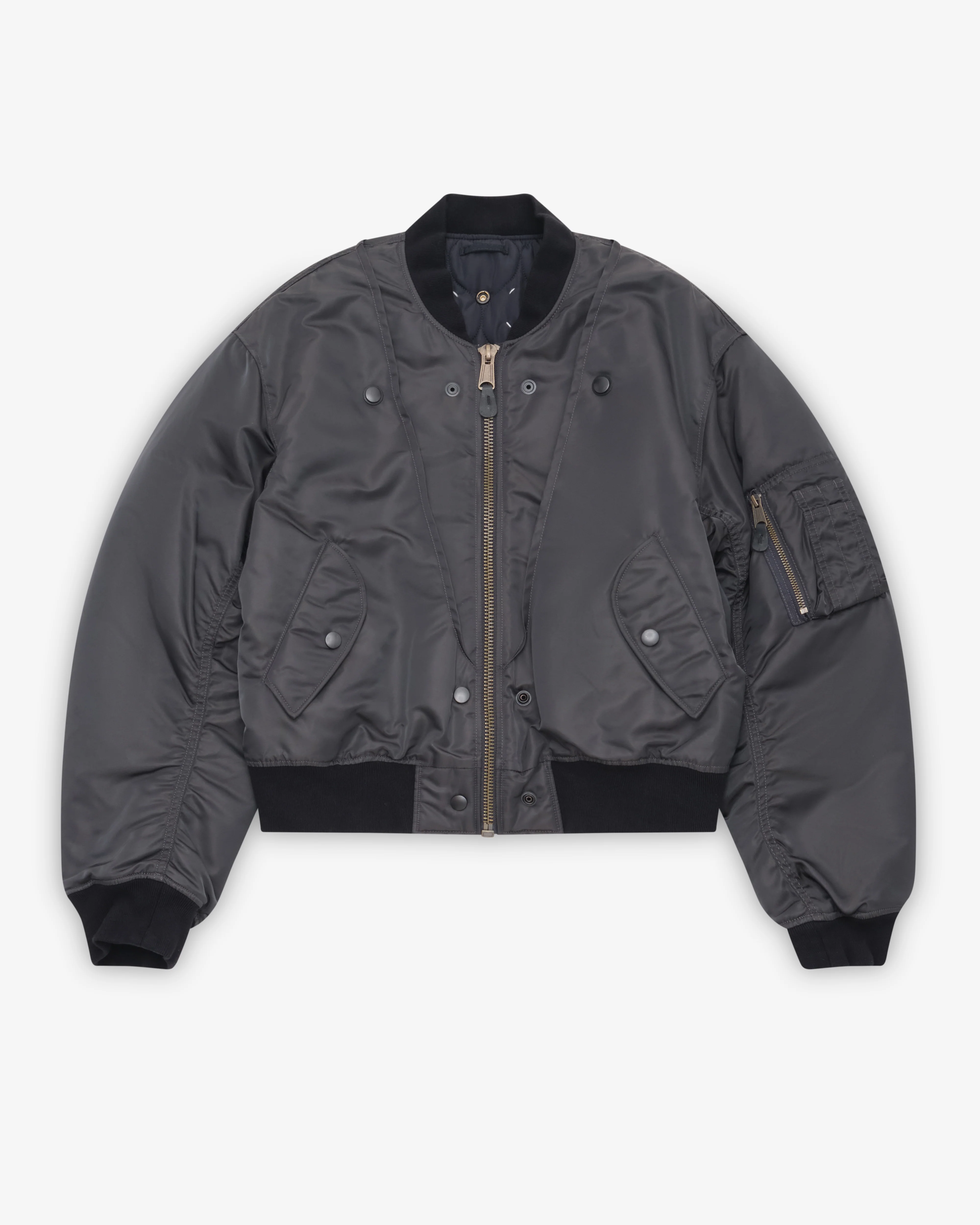 Maison Margiela - Women's Reversible Bomber Jacket (Dark Grey)