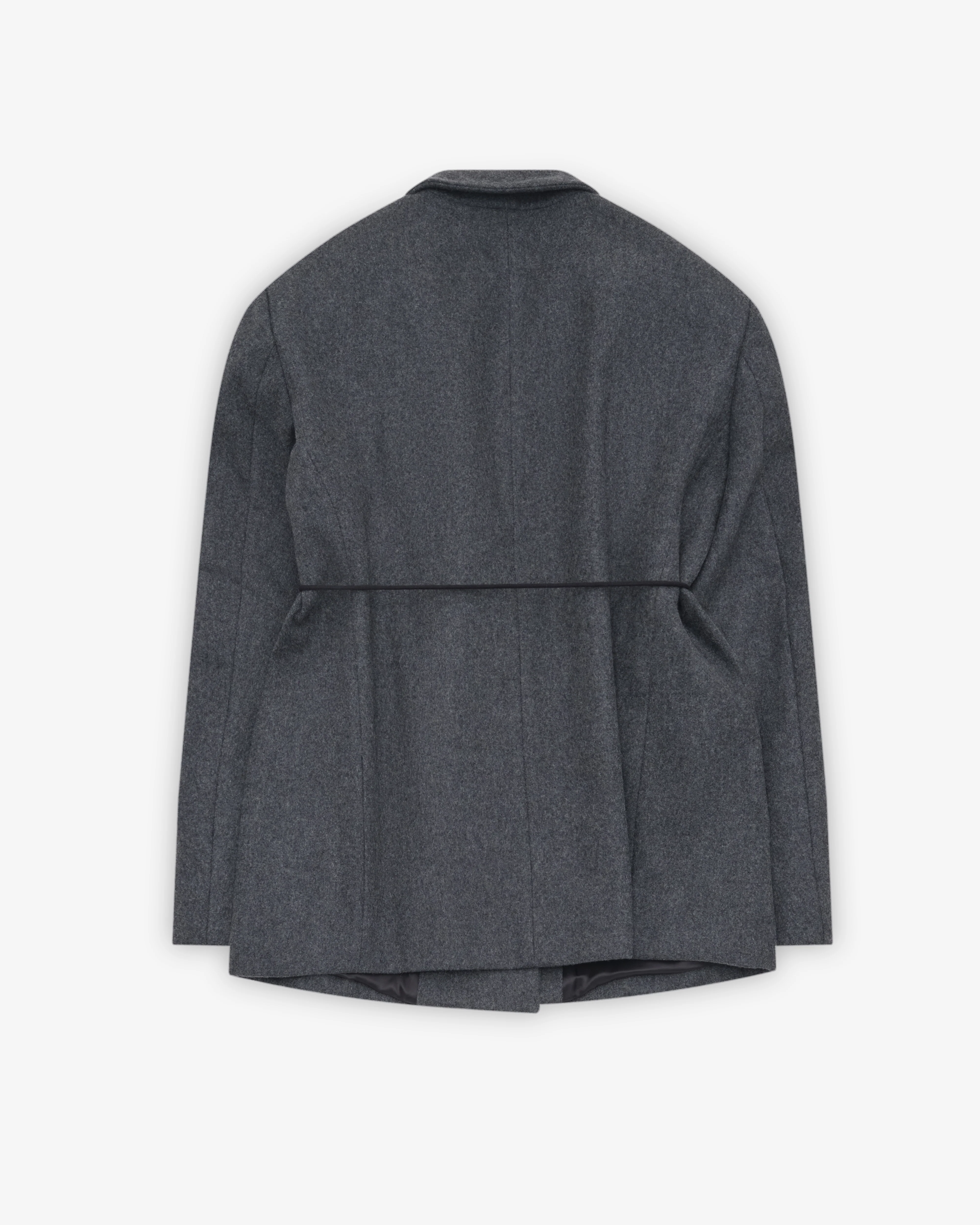 Institution - Women's Short Overcoat - (Gray)