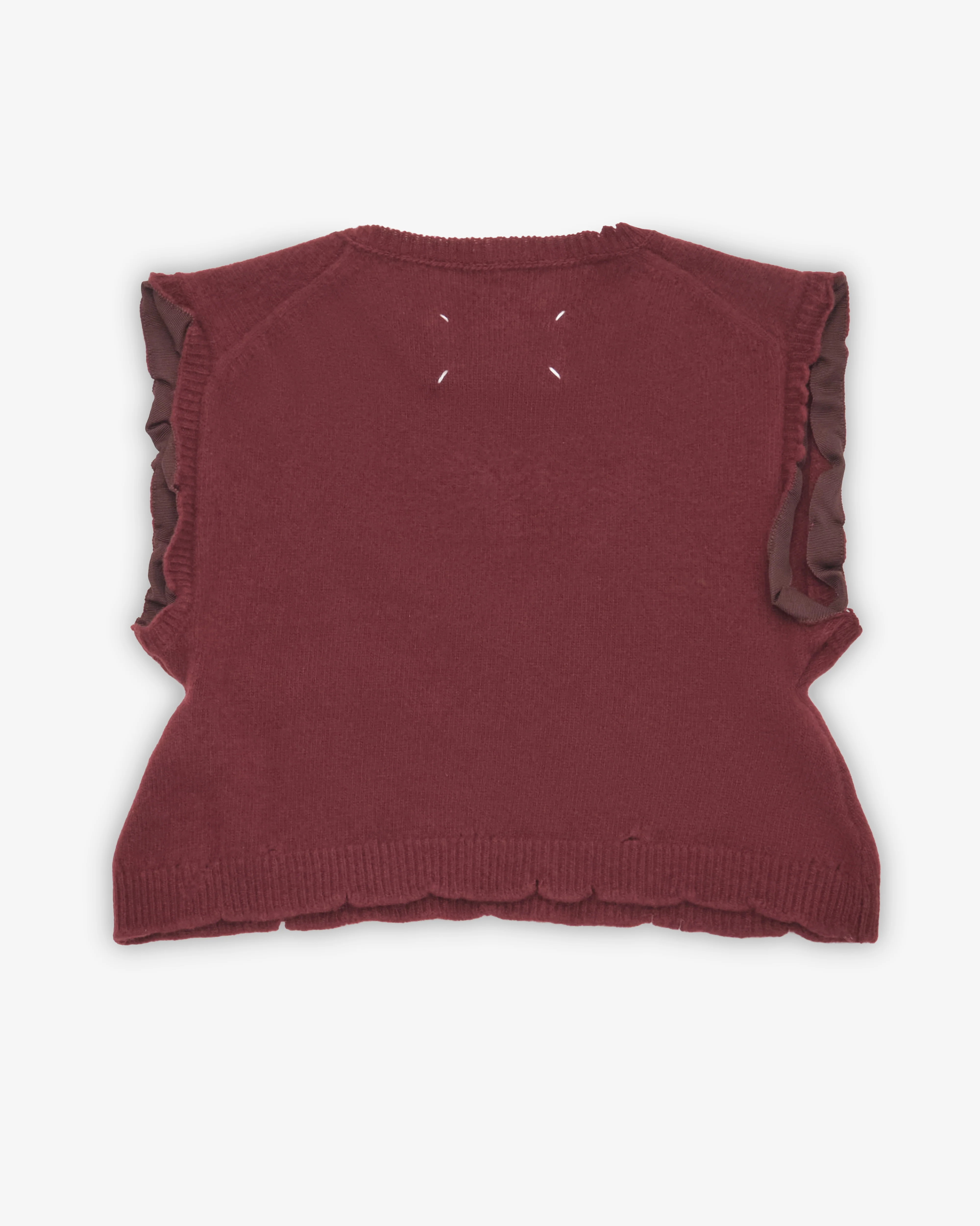 Maison Margiela - Women's Lived-In Knit Top - (Bordeaux)