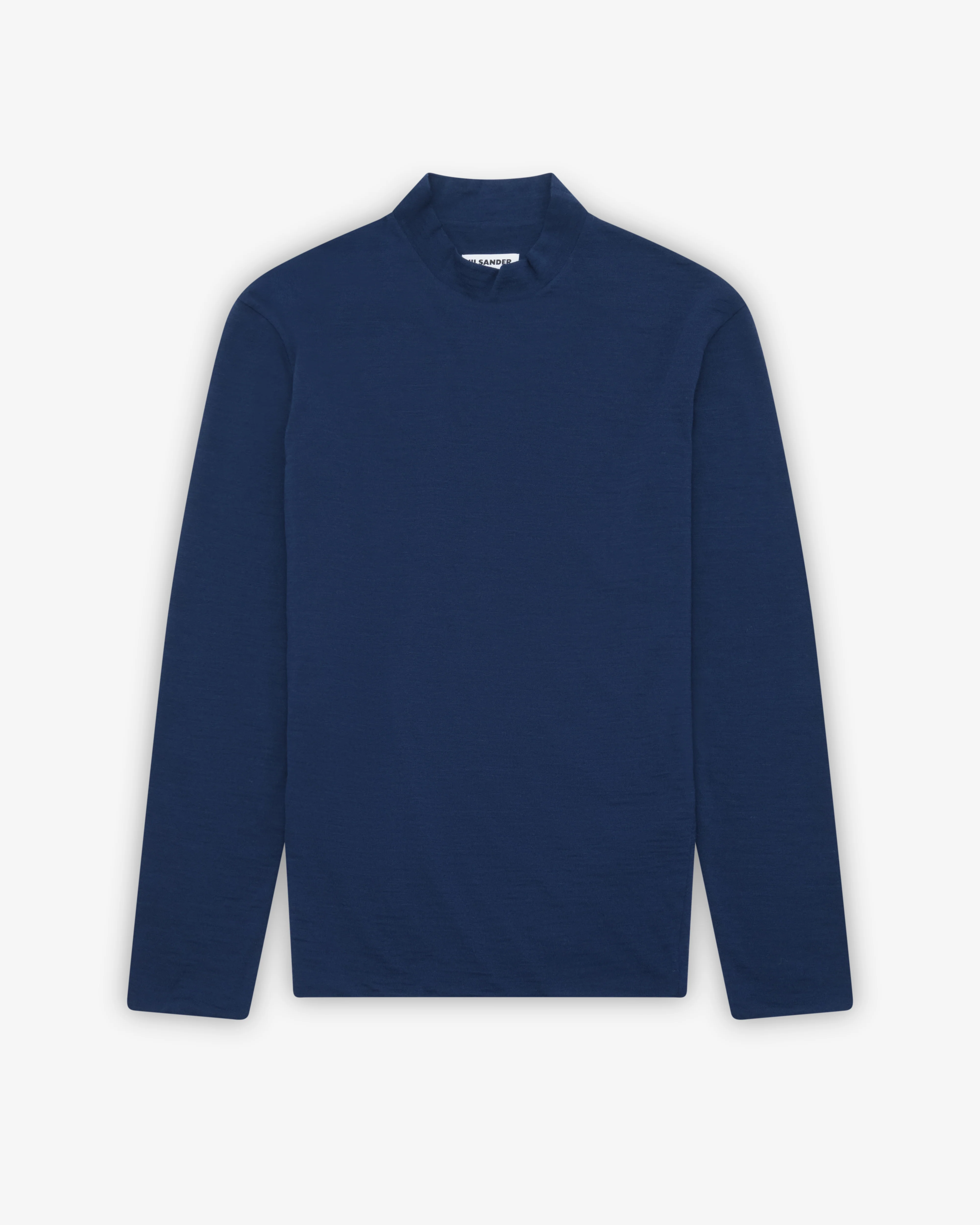 Jil Sander - Men's Wool-Blend Mock-Neck Top - (Navy)