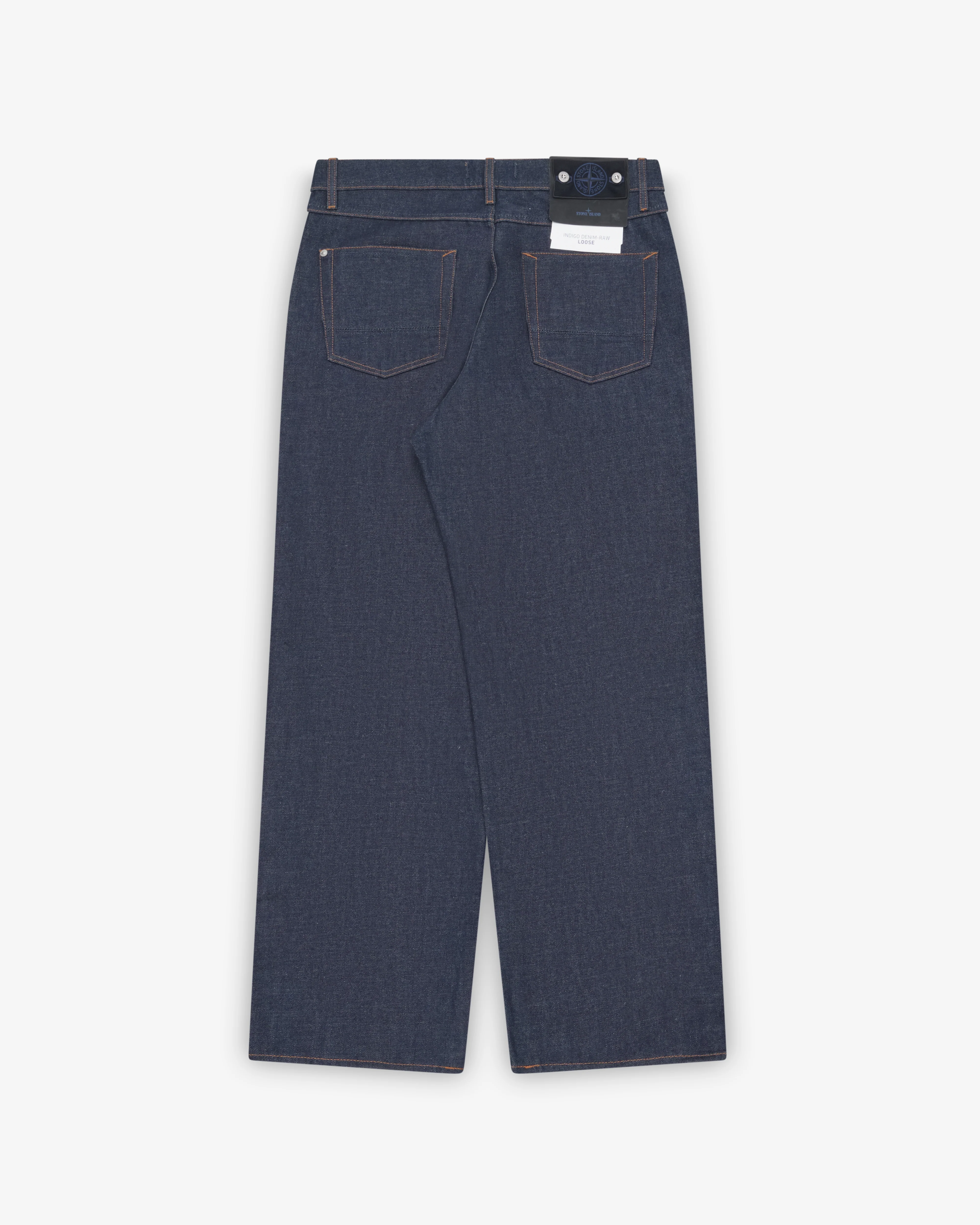 Stone Island - Men's Loose-Fit Five-Pocket Jeans - (Blue Raw)