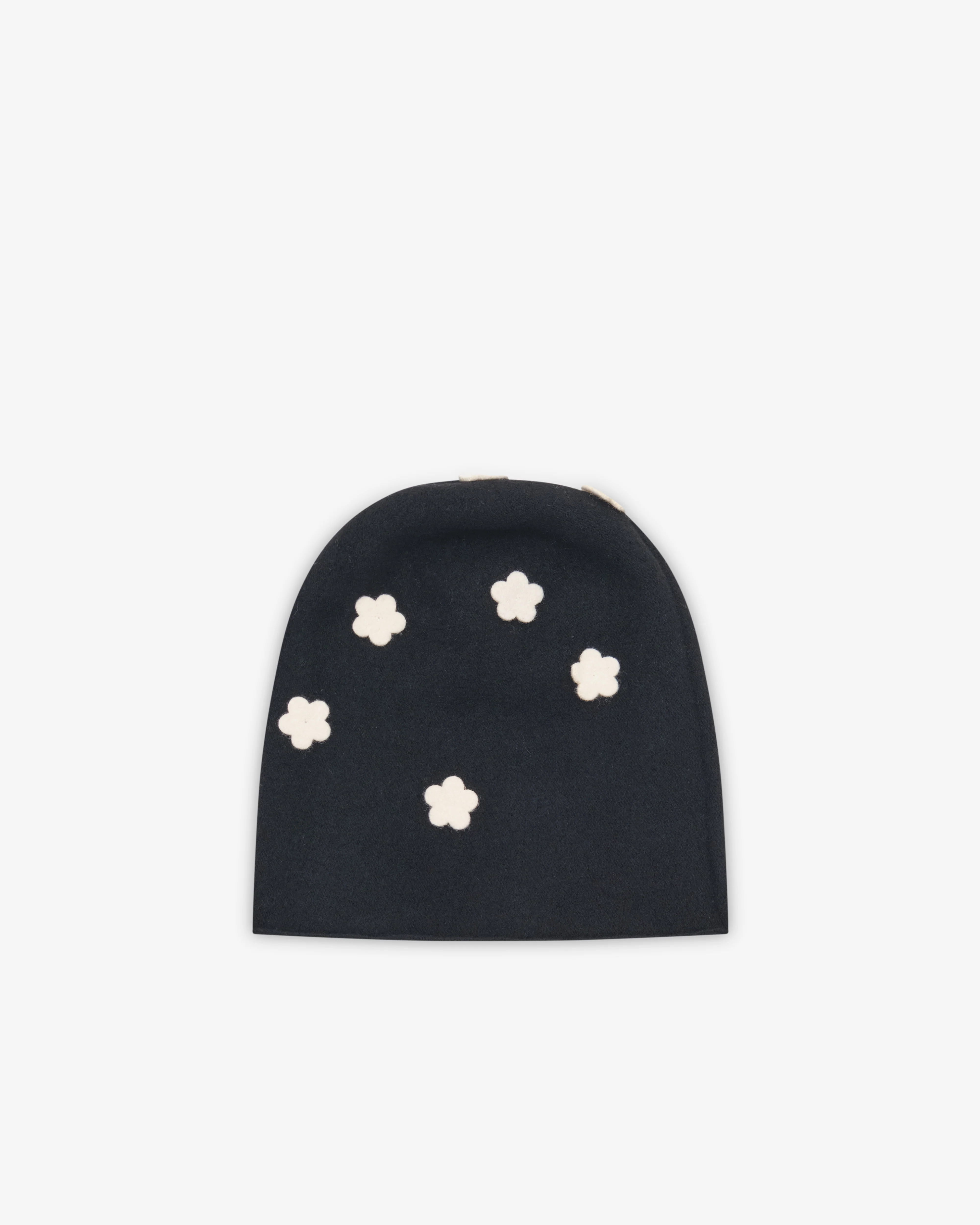 Scha - Women's Floral Transformer Hat - (Black/Ecru)