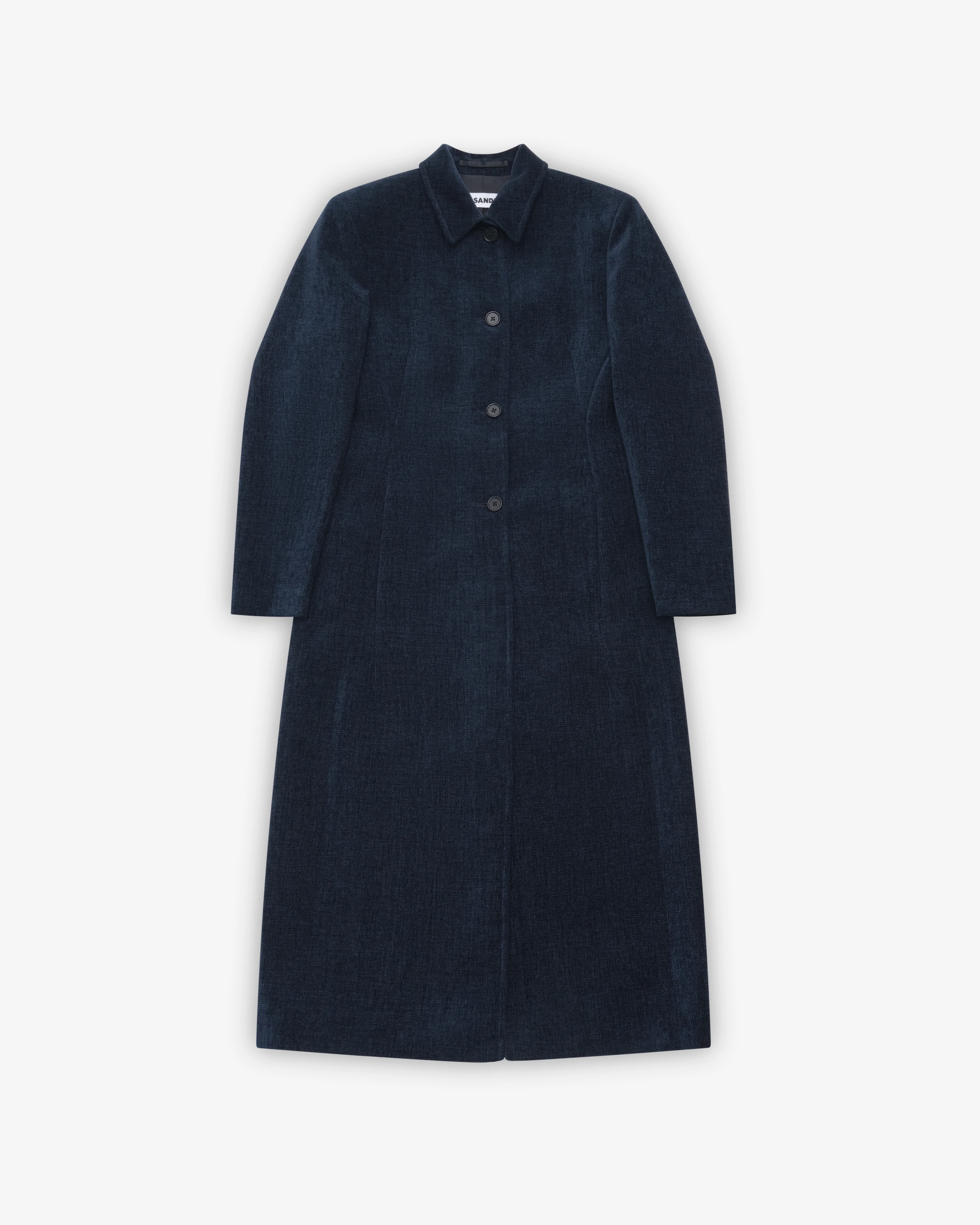 Jil Sander - Women's Longline Velvet Coat - (Midnight)