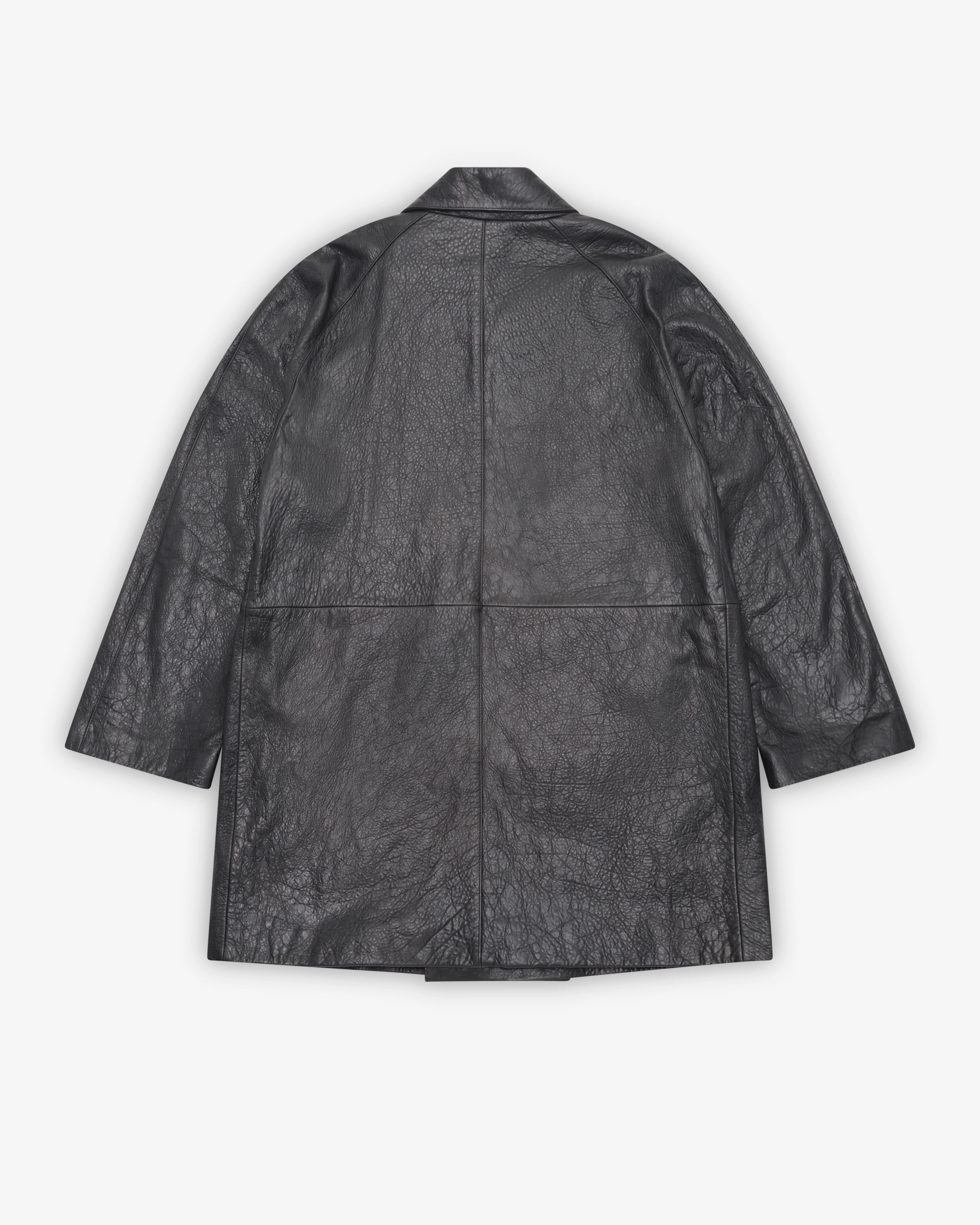 ERL - Men's Polizia Leather Coat - (Black)