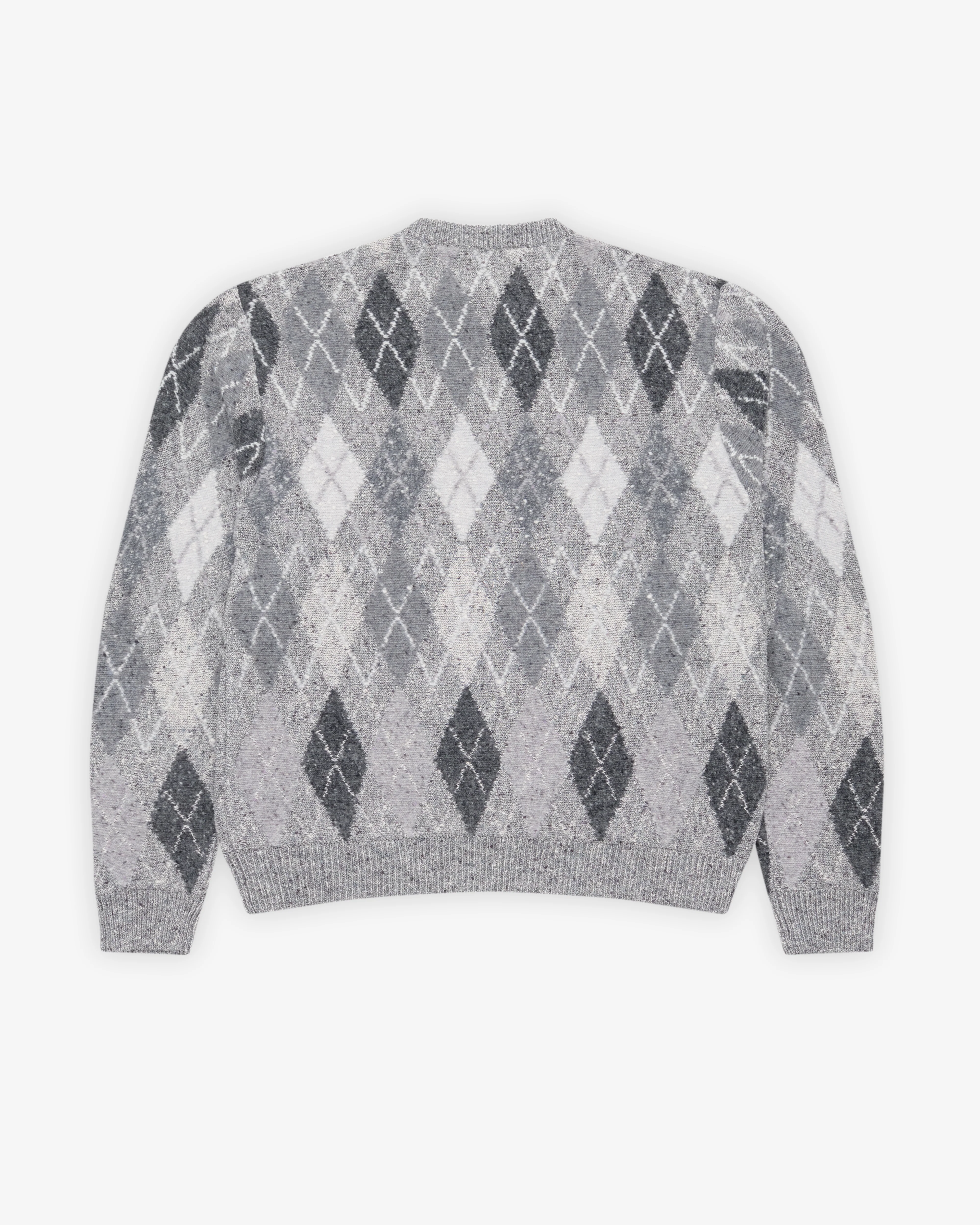 ERL - Men's Argyle Sweater - (Grey)