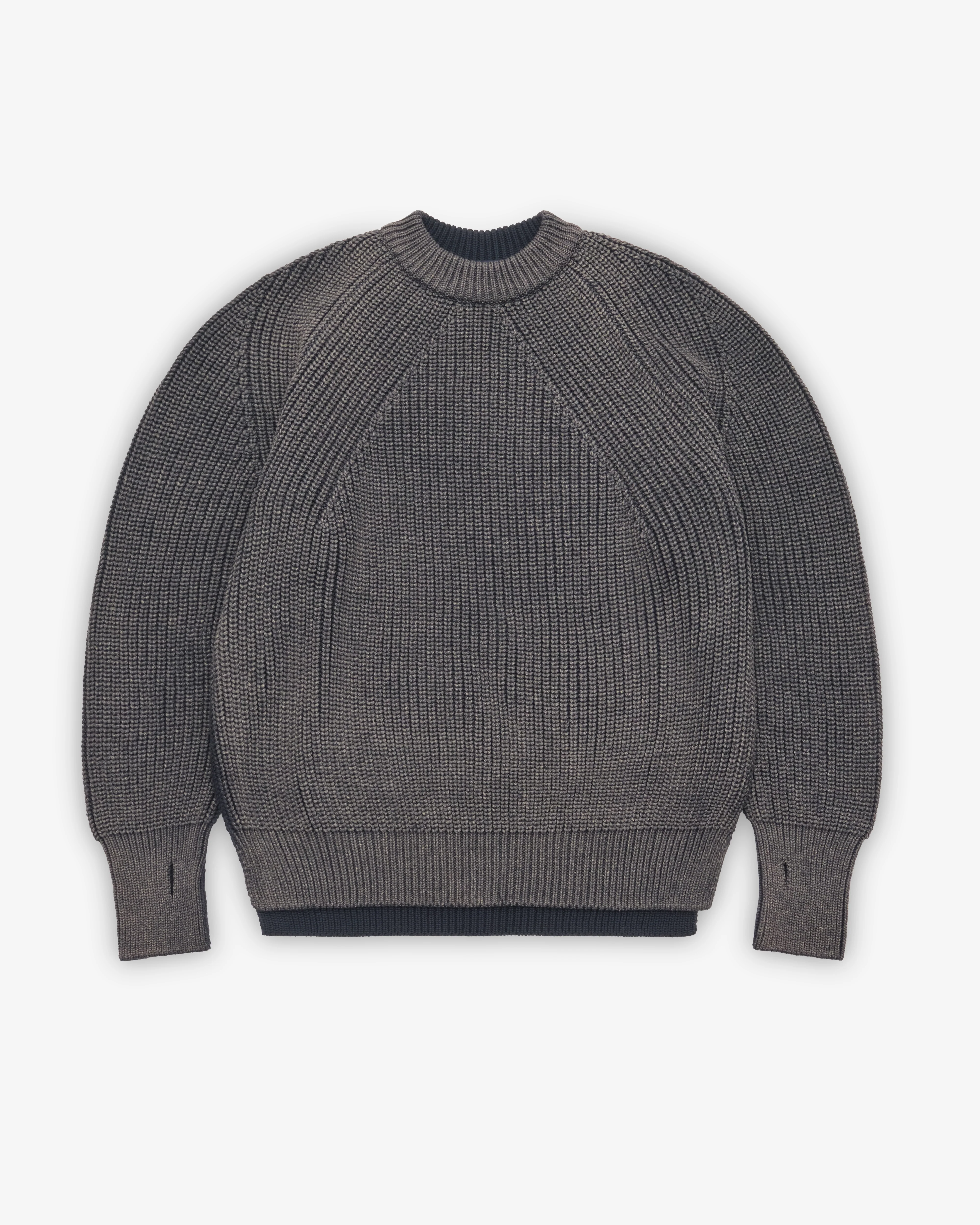 CDG Homme - Men's Ribbed Crew Sweater - (Navy)