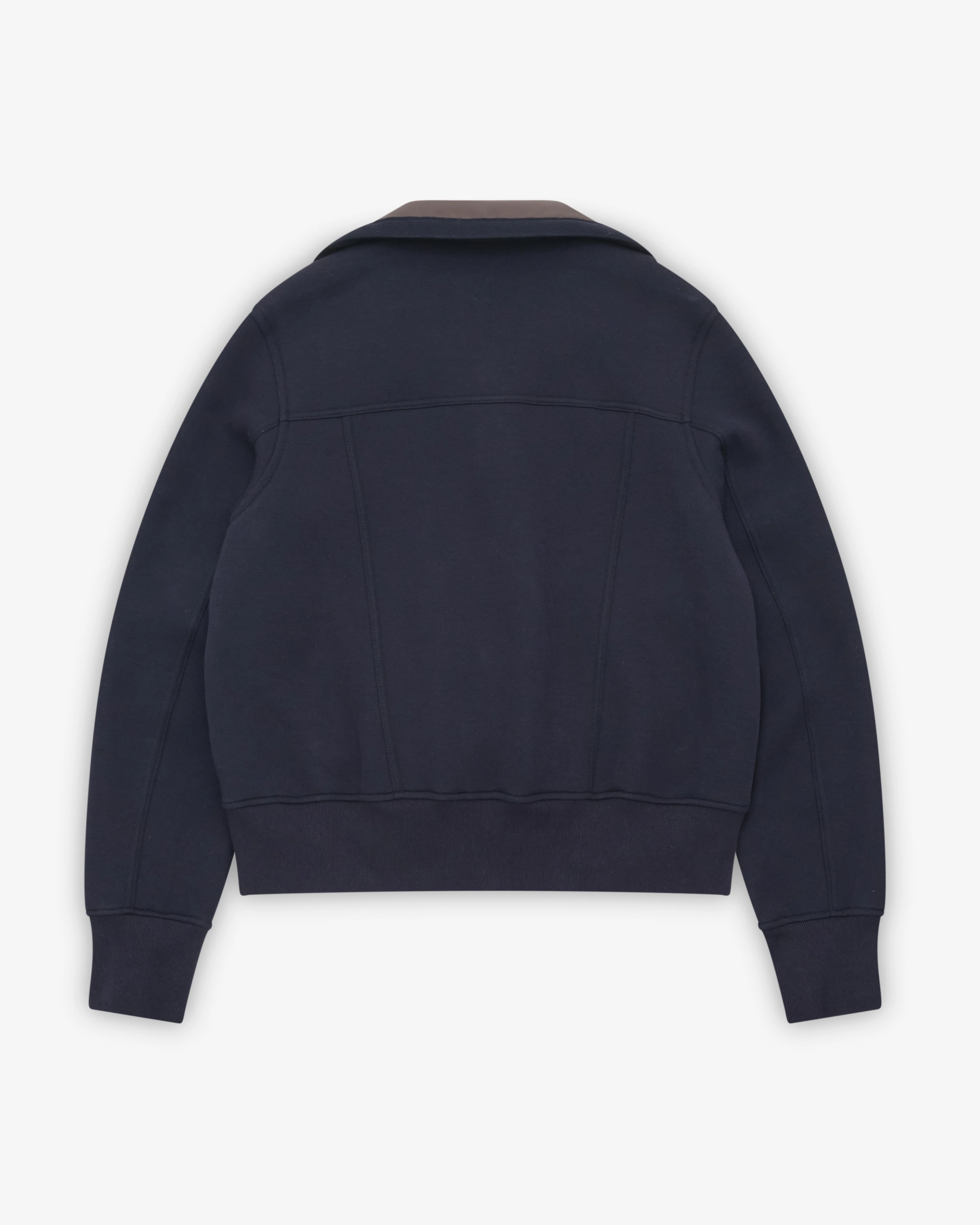 Sacai - Women's Sponge Sweat Blouson - (Navy/Dark Khaki)