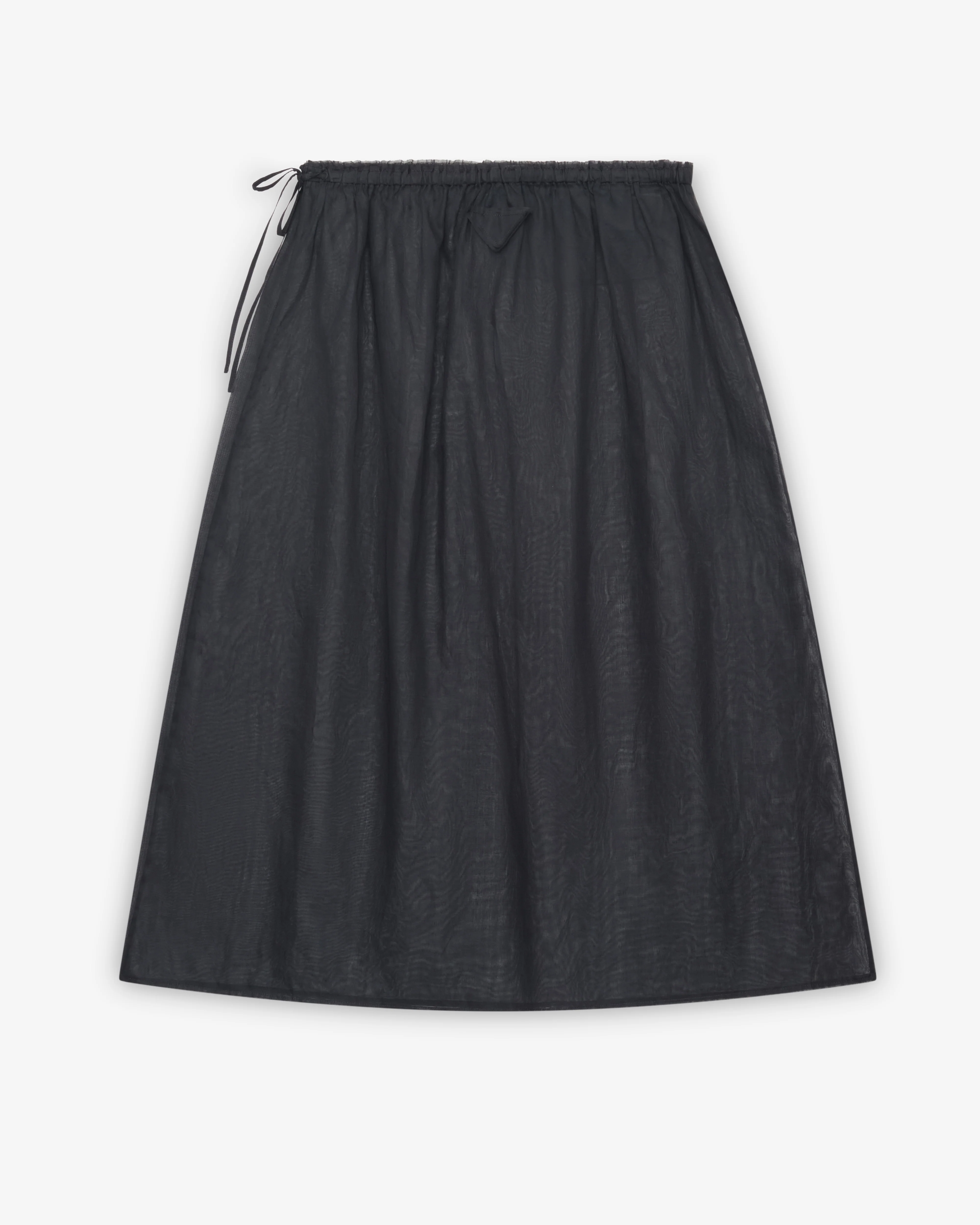Prada - Women's Cotton Organdy Midi-Skirt - (Black)